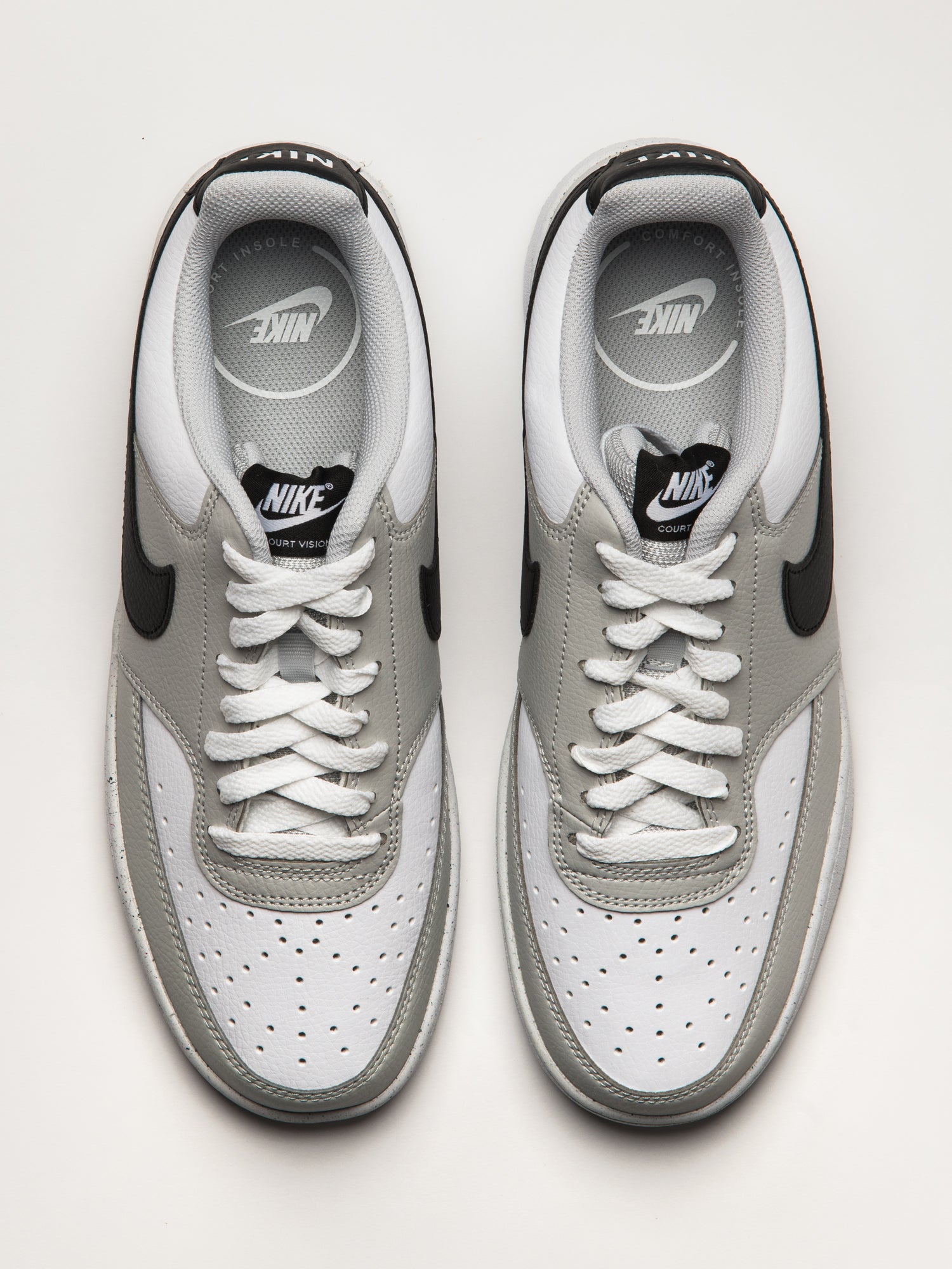 MENS NIKE COURT VISION LOW SNEAKER - GREY FOG - Image 4