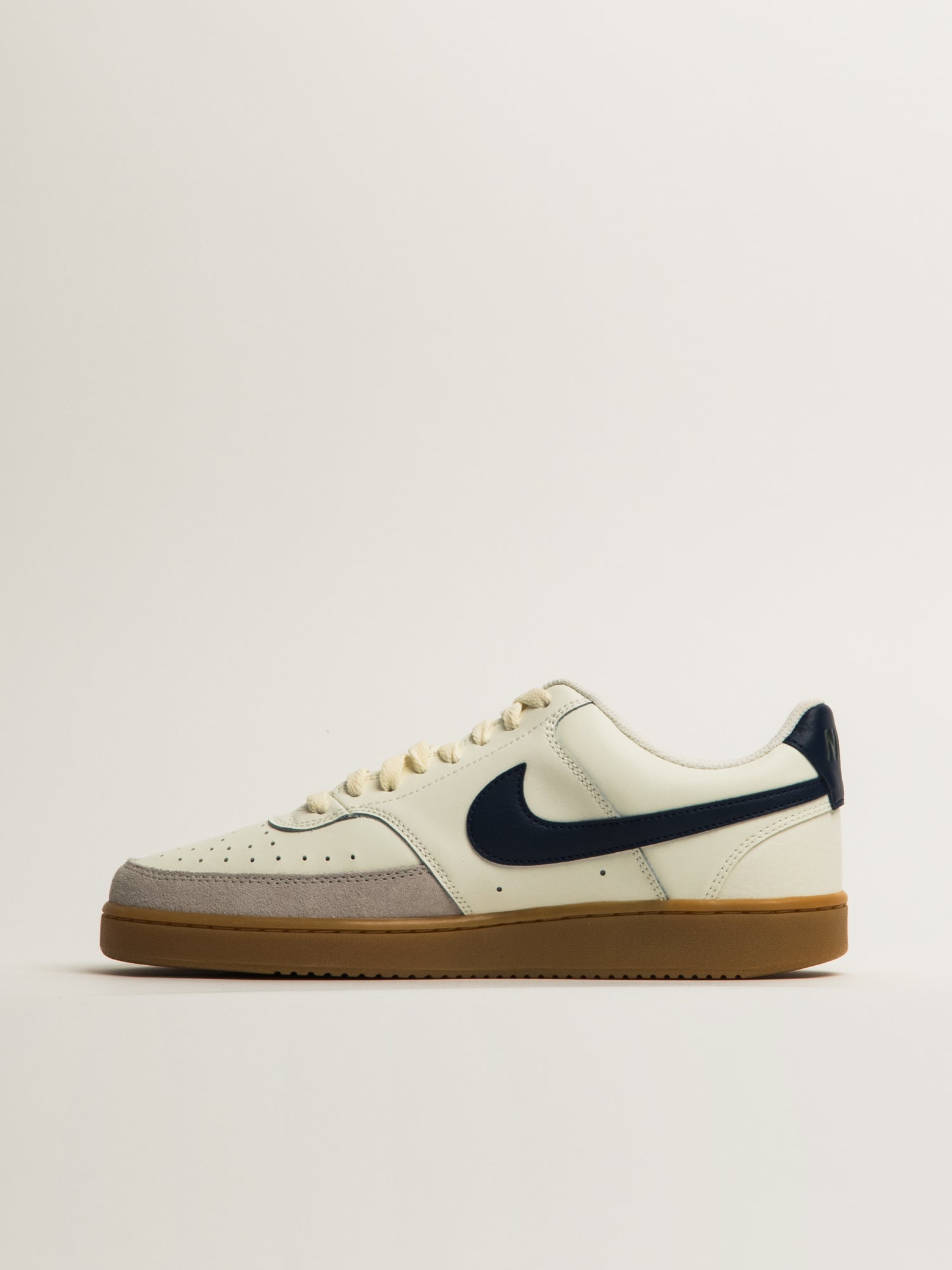 MENS NIKE COURT VISION LOW SNEAKER - SAIL/NAVY - Image 3
