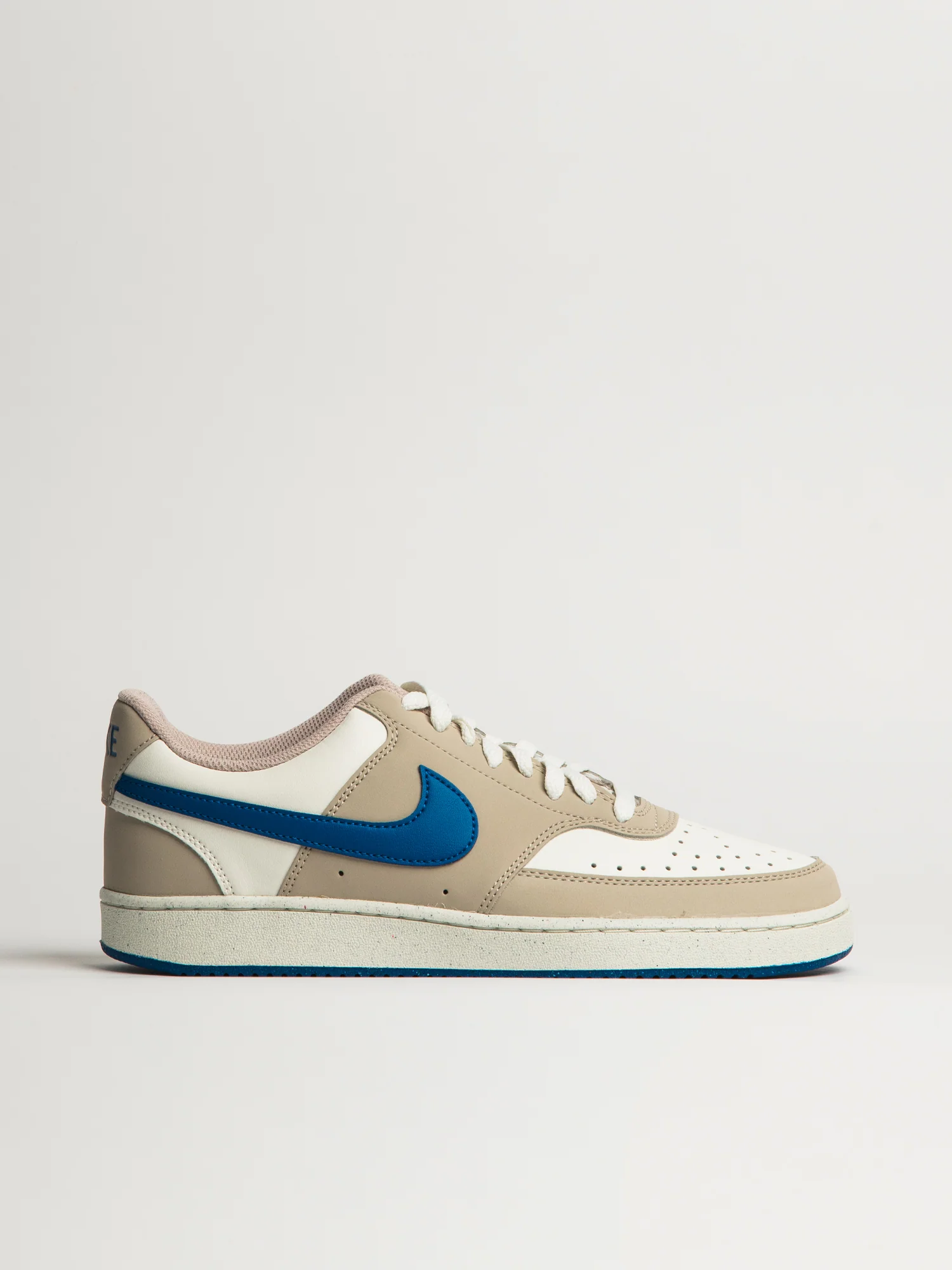 MENS NIKE COURT VISION LOW SNEAKER - WHITE/BLUE