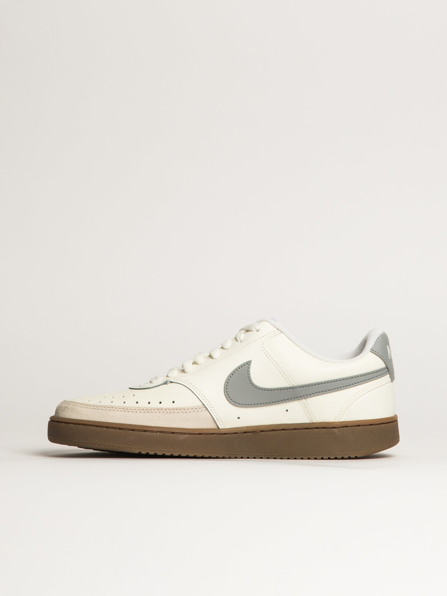 MENS NIKE COURT VISION LOW SNEAKER - WHITE/GREY - Image 3