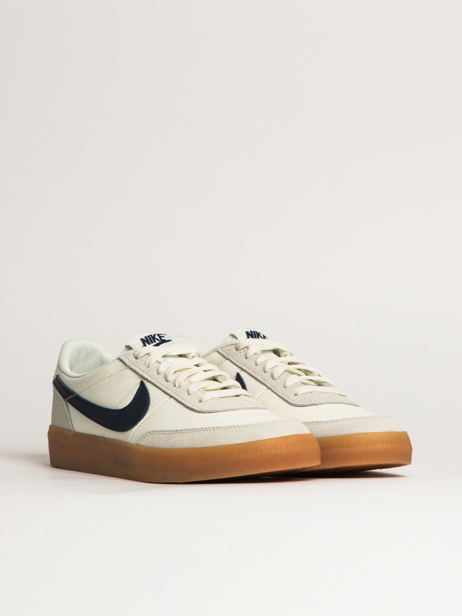 MENS NIKE KILLSHOT 2 LEATHER SNEAKER - WHITE/NAVY - Image 2
