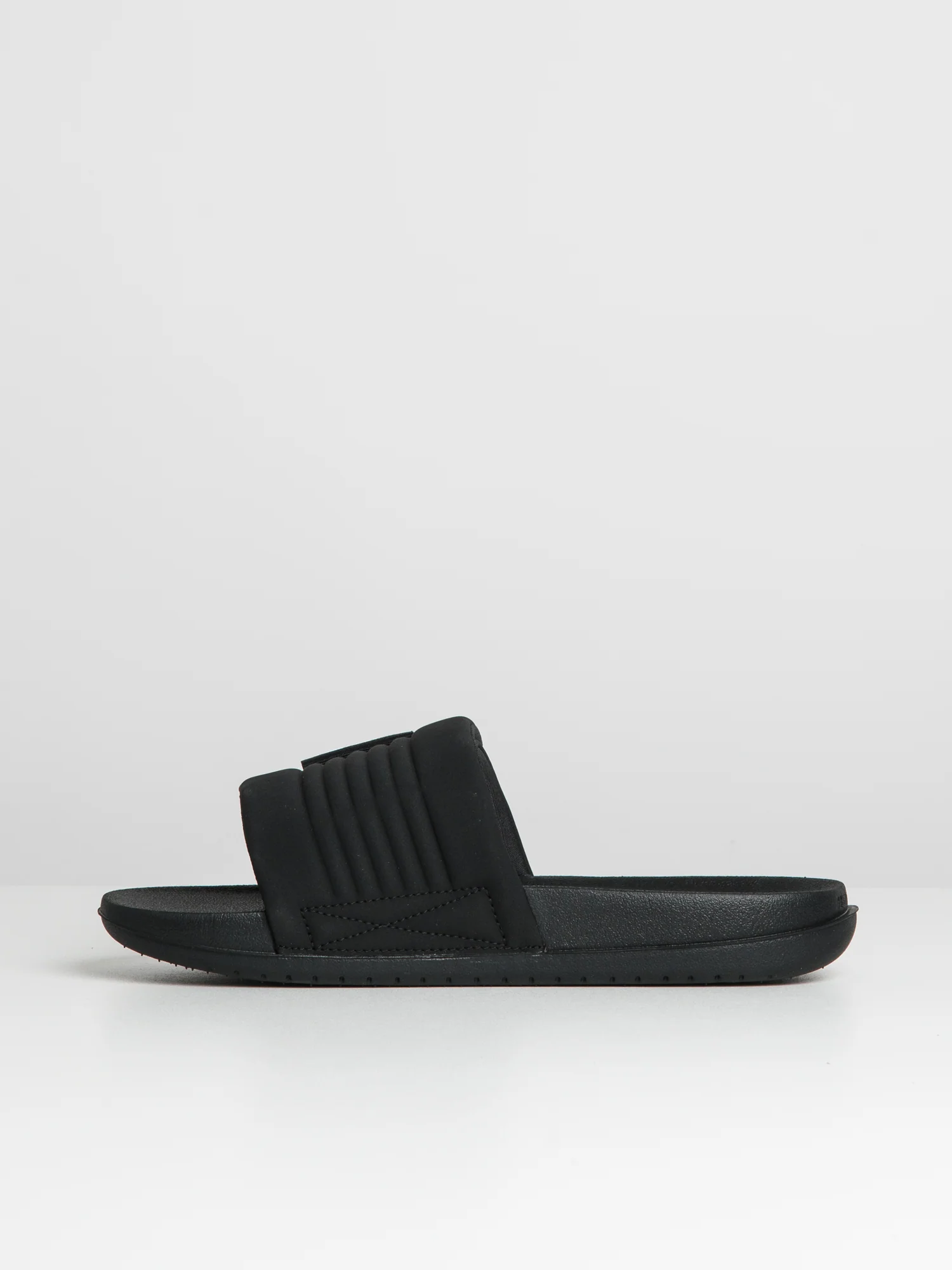 MENS NIKE OFFCOURT ADJUST SLIDES - BLACK/WHITE - Image 4