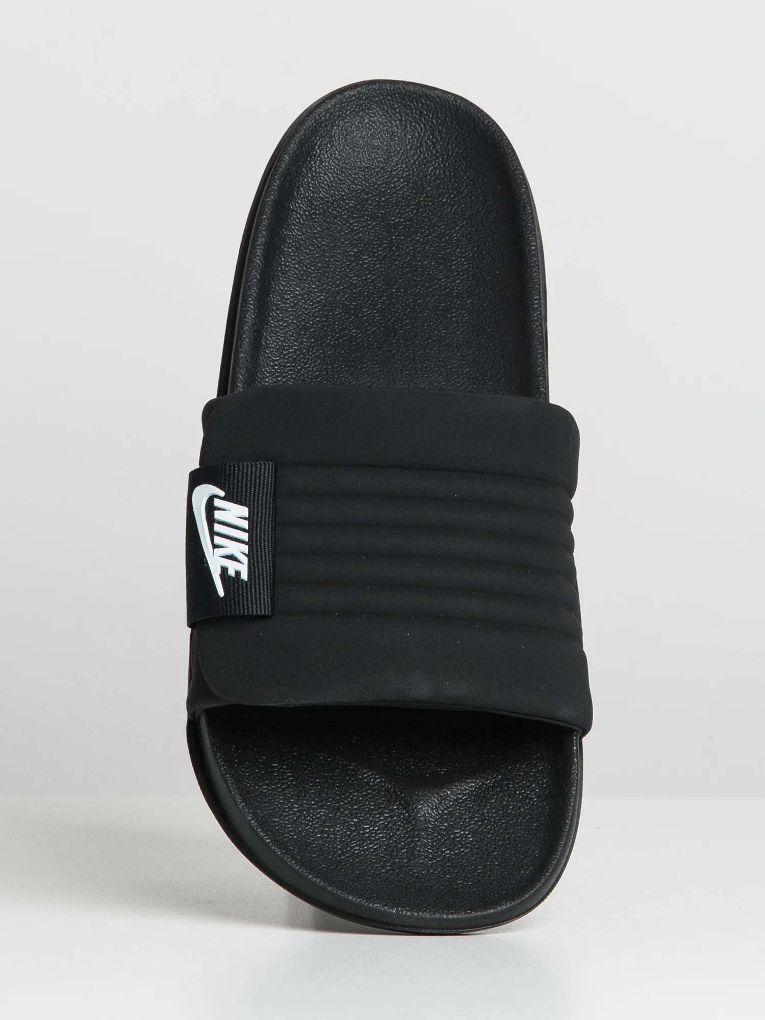 MENS NIKE OFFCOURT ADJUST SLIDES - BLACK/WHITE - Image 5