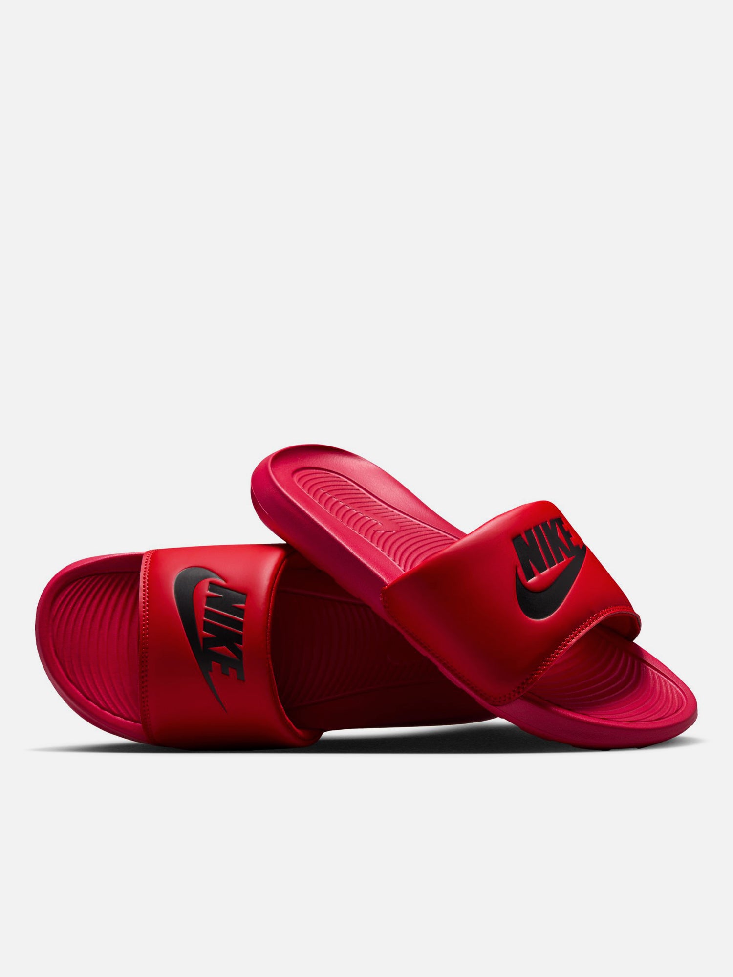 MENS NIKE VICTORI ONE SLIDES - UNIVERSITY RED/BLACK - Image 3