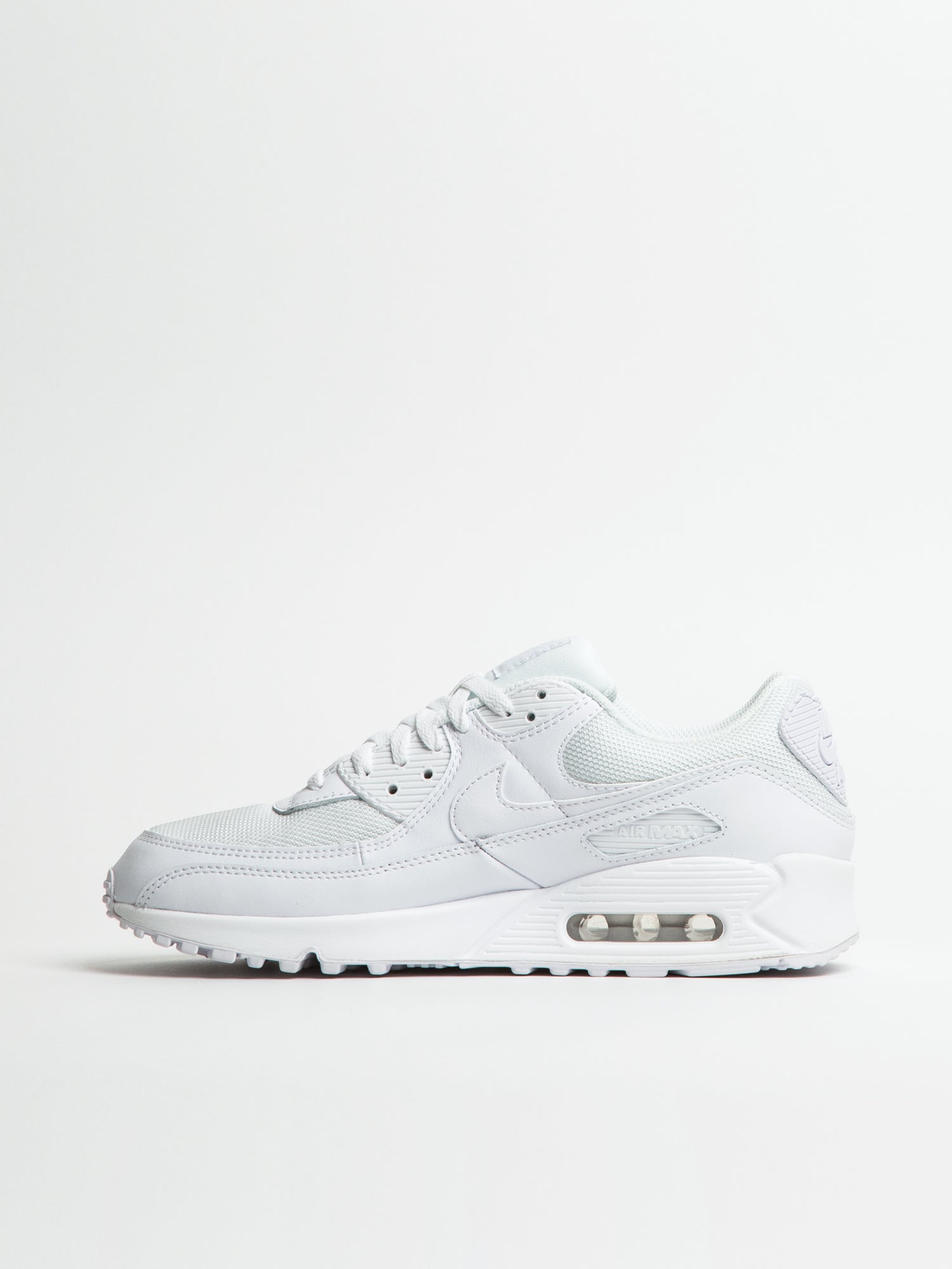 MENS NIKE AIR MAX 90 SNEAKER - WHITE/WOLF GREY - Image 4