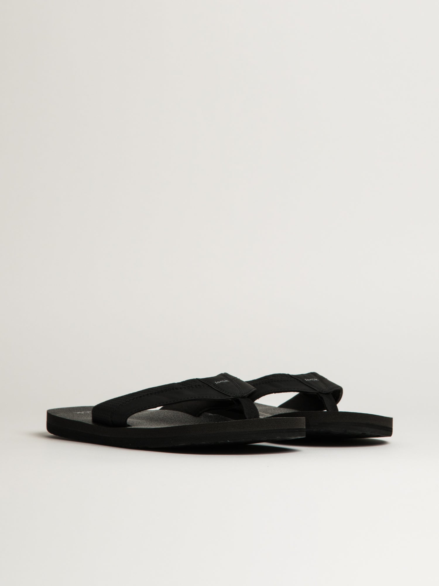 MENS SANUK BEER COZY IV SANDALS - BLACK - Image 3