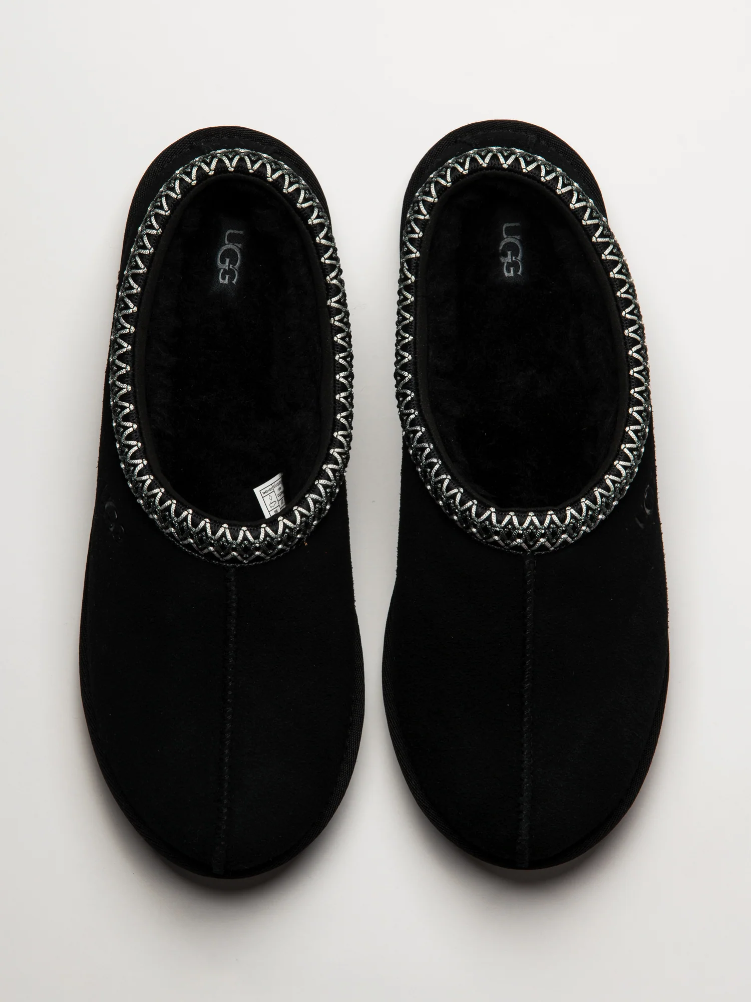 MENS UGG TASMAN SLIPPER - BLACK - Image 4