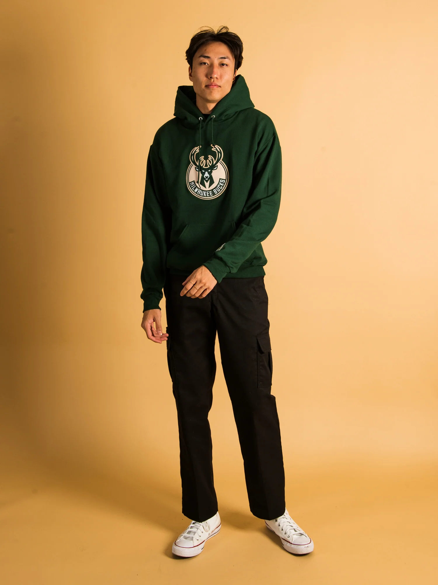 NBA MILWAUKEE BUCKS EMBROIDERED HOODIE - CLEARANCE - Image 4