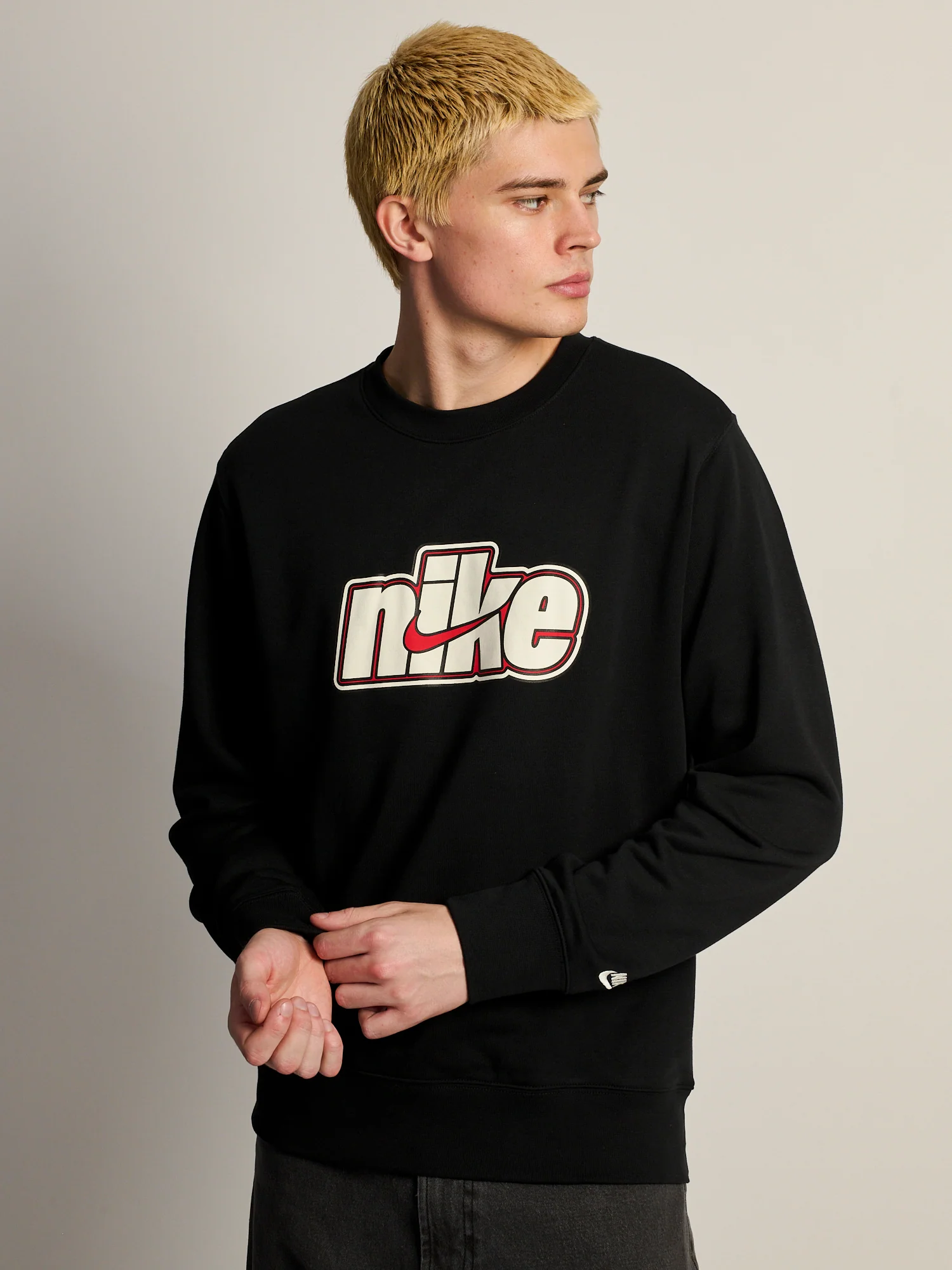 NIKE FIT CREWNECK - BLACK