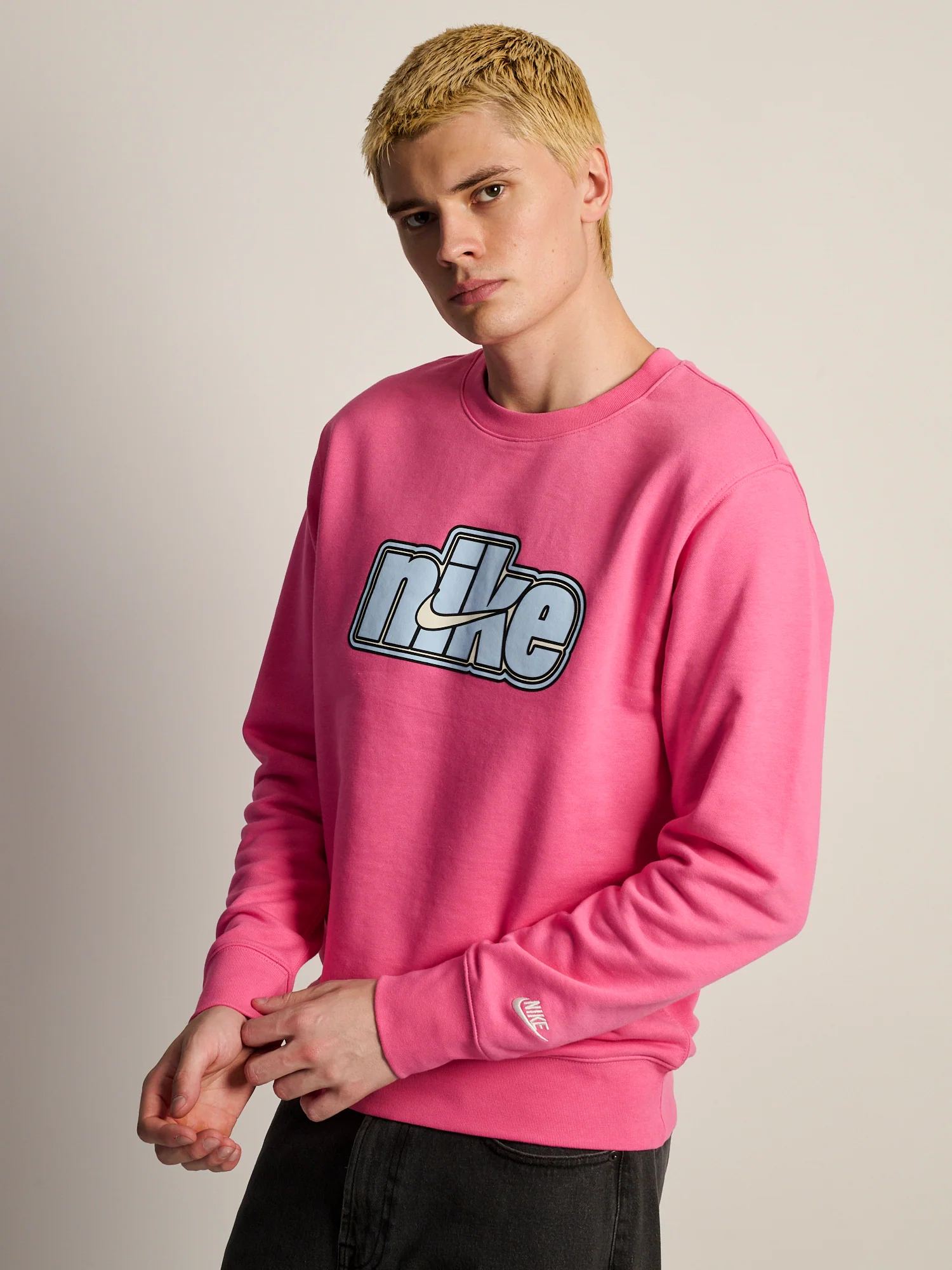 NIKE FIT CREWNECK - PINK - Image 2