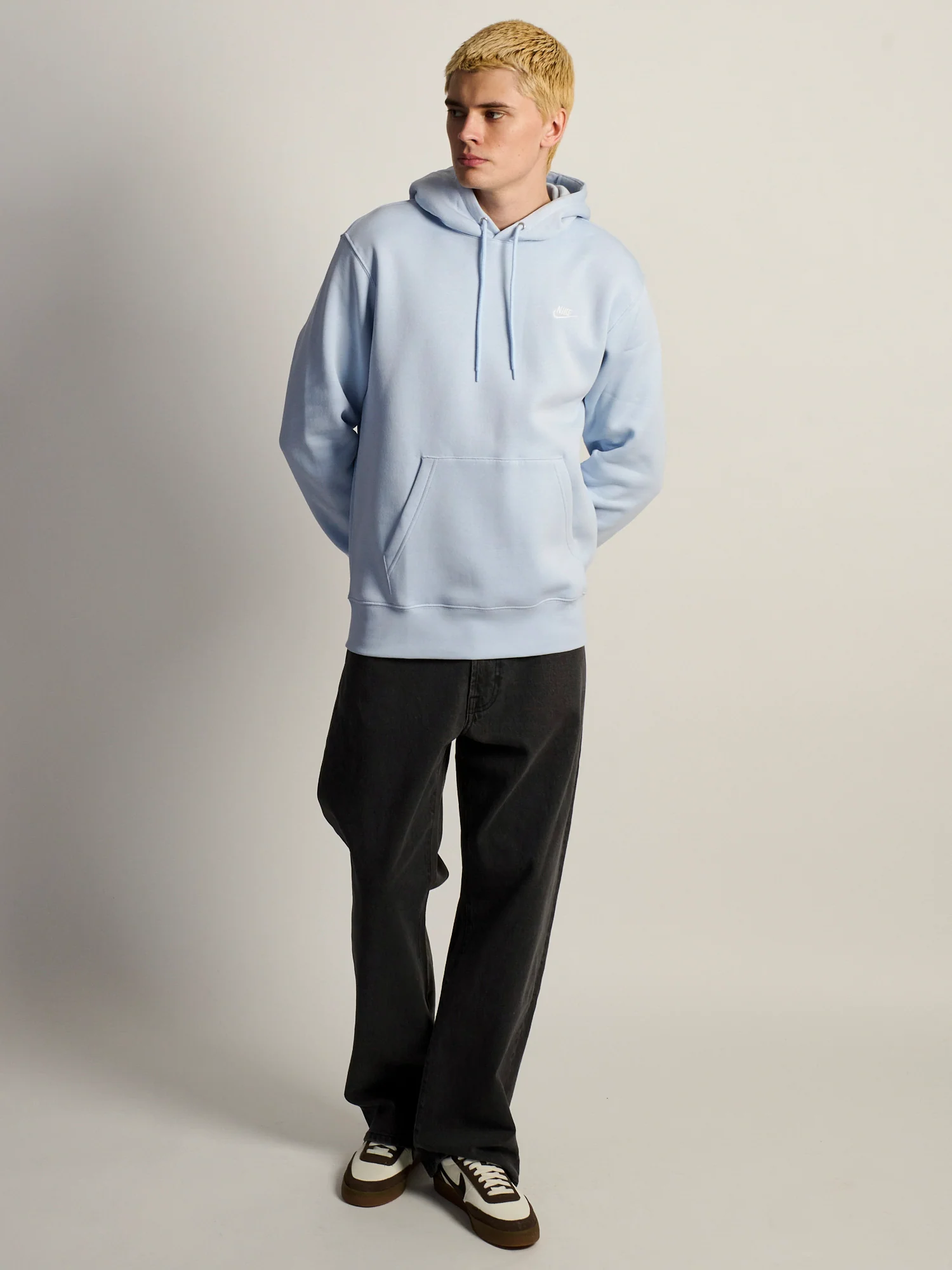 NIKE SPORTSWEAR CLUB PULL OVER HODDIE - BLUE - Image 2