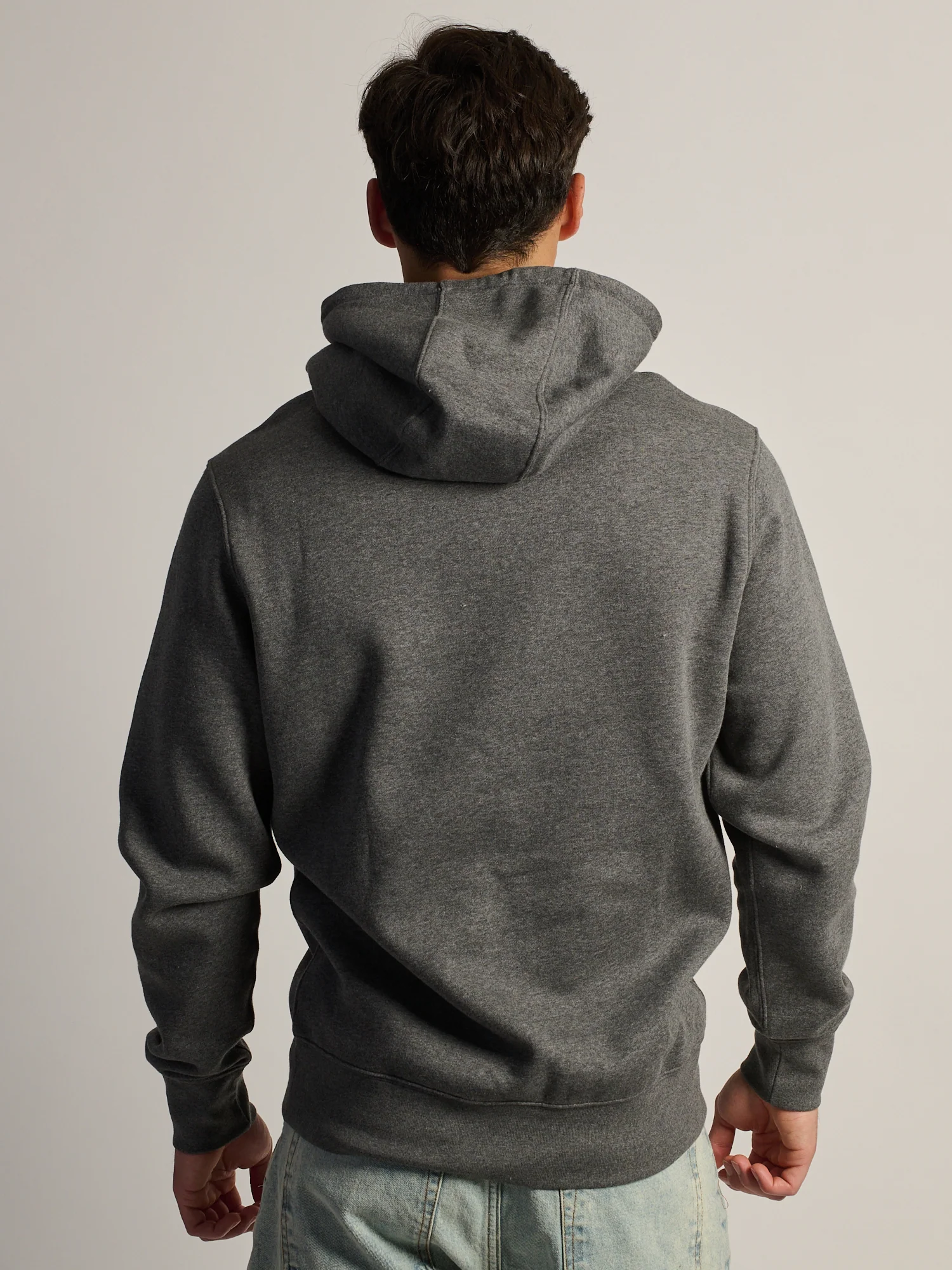 NIKE SPORTSWEAR CLUB PULL OVER HODDIE- CHARCOAL - Image 5