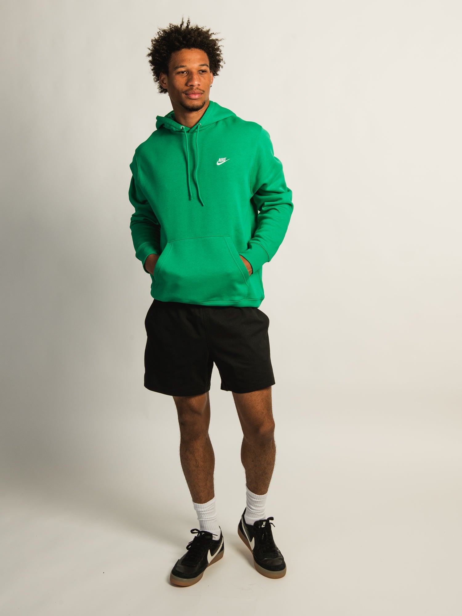 NIKE SPORTSWEAR CLUB PULLOVER HOODIE - GREEN - Image 2