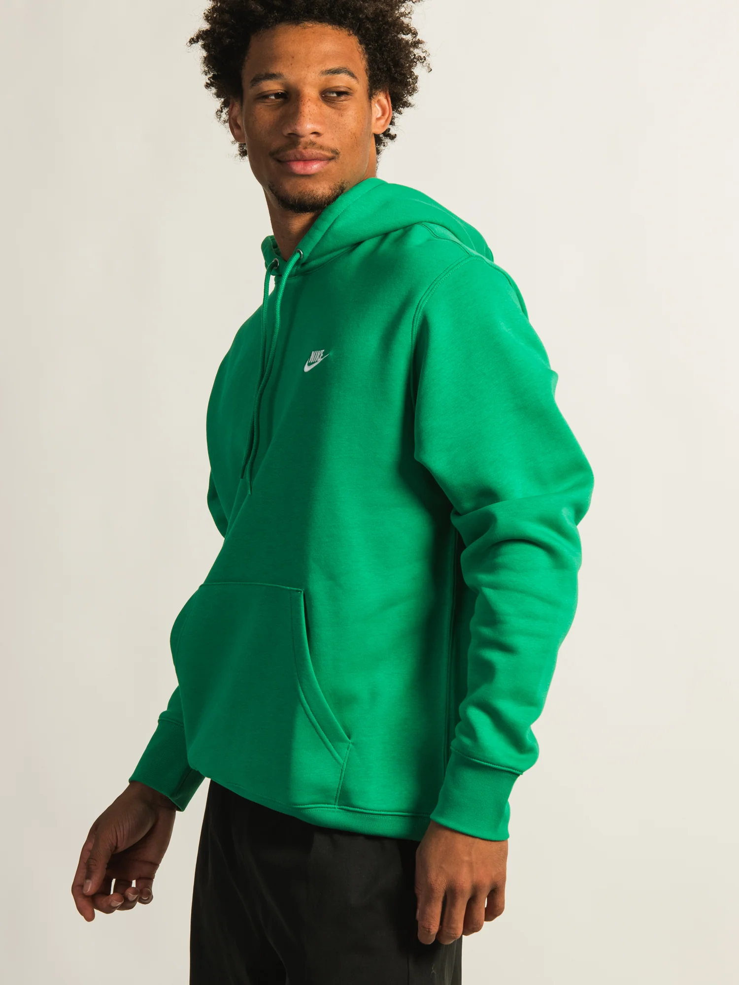 NIKE SPORTSWEAR CLUB PULLOVER HOODIE - GREEN - Image 4