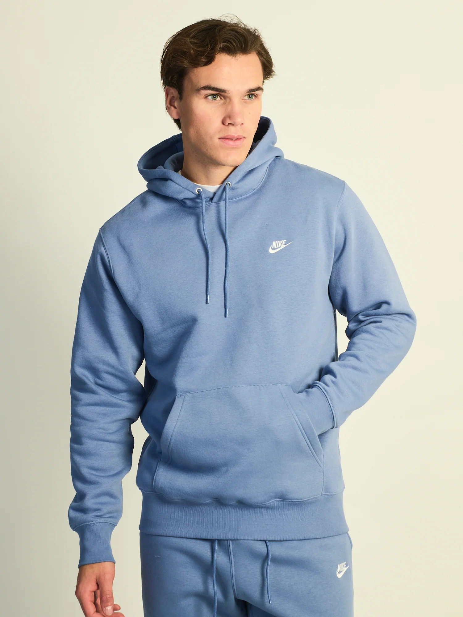 NIKE SPORTSWEAR CLUB PULLOVER HOODIE - INDIGO - Image 2