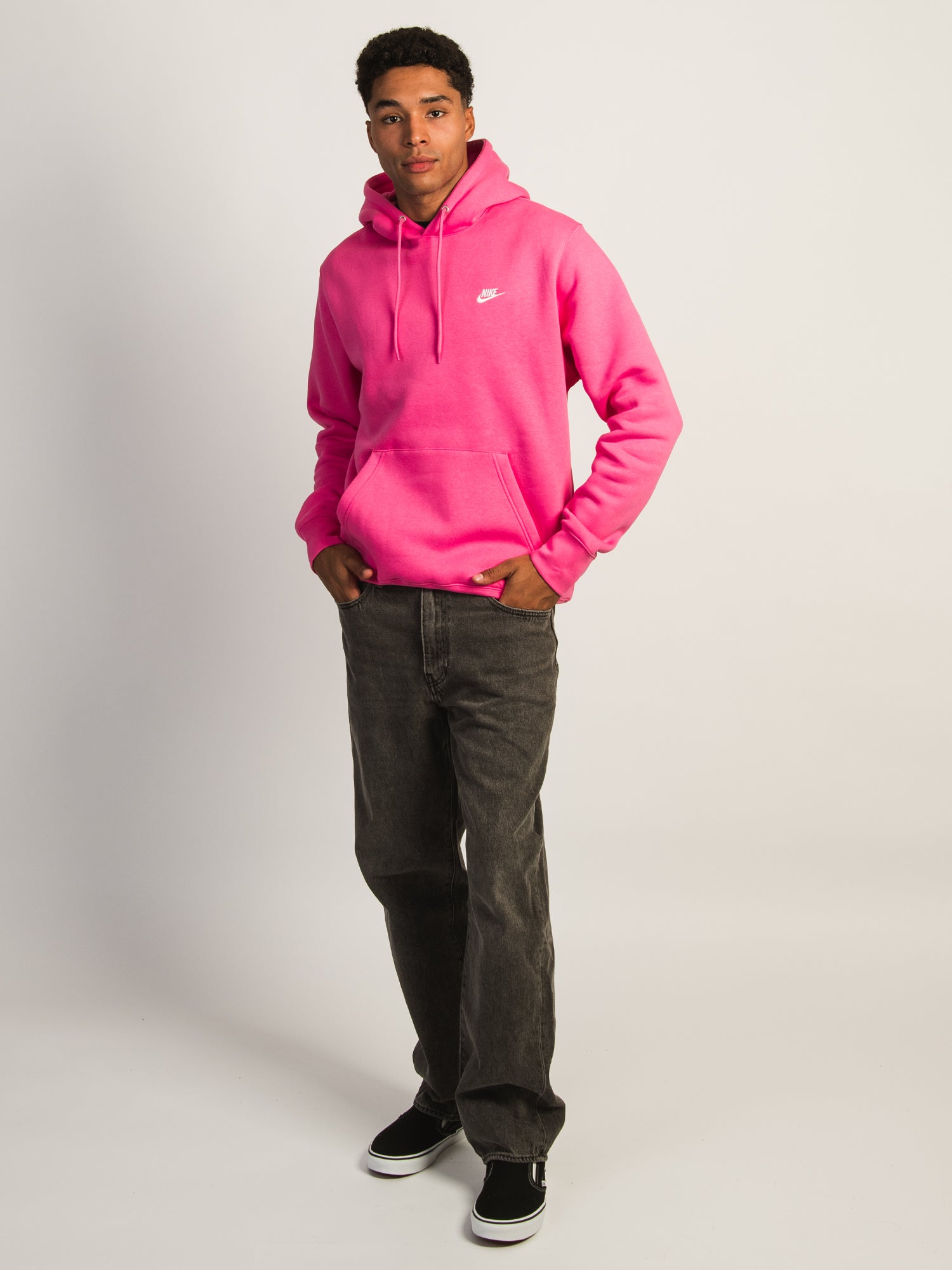 NIKE SPORTSWEAR CLUB PULLOVER HOODIE - PINK - Image 3