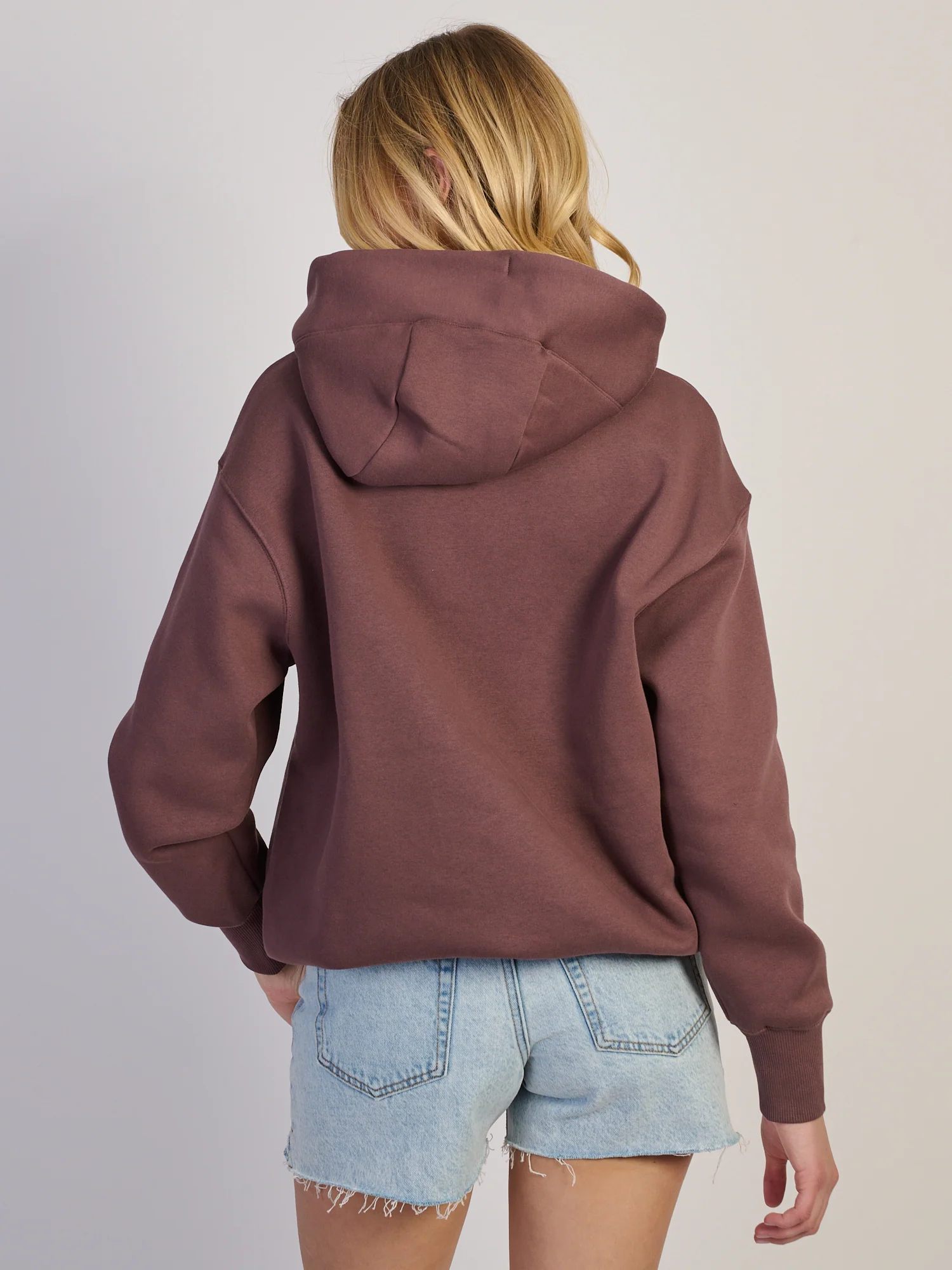NIKE SPORTSWEAR PHOENIX FLEECE OVERSIZED PULL OVER HOODIE - BROWN - Image 5