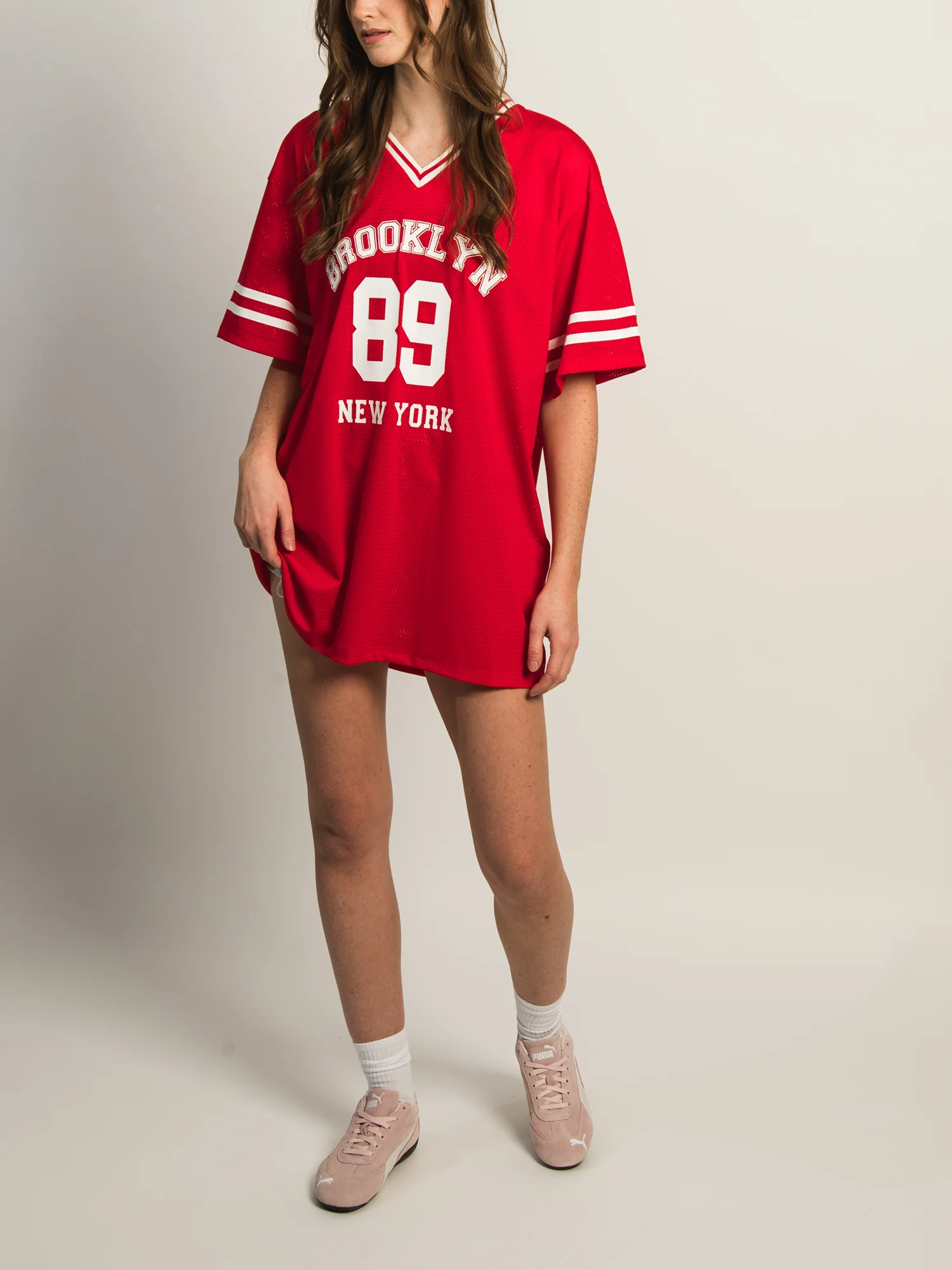 PRINCESS POLLY MICHAIL JERSEY MINI DRESS - RED - Image 3
