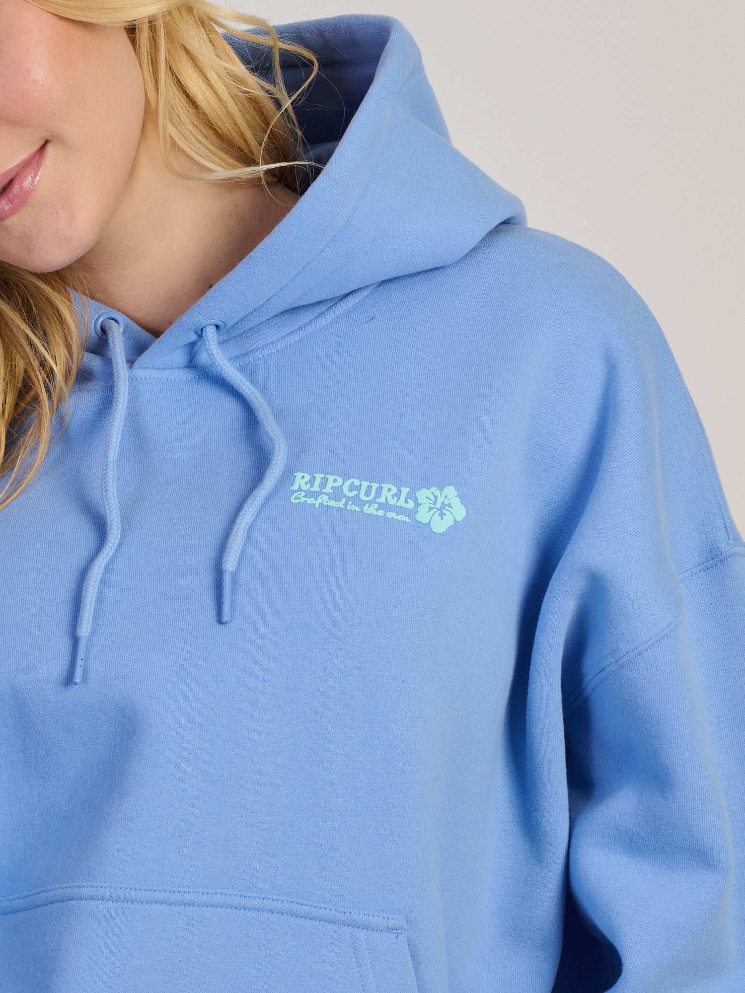 RIP CURL SURF PUFF HERITAGE HOODIE - BLUE - Image 6