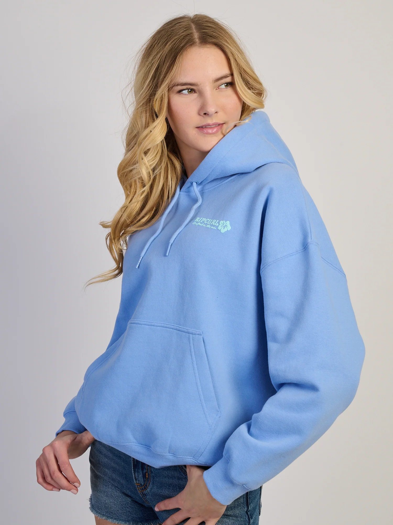 RIP CURL SURF PUFF HERITAGE HOODIE - BLUE - Image 7