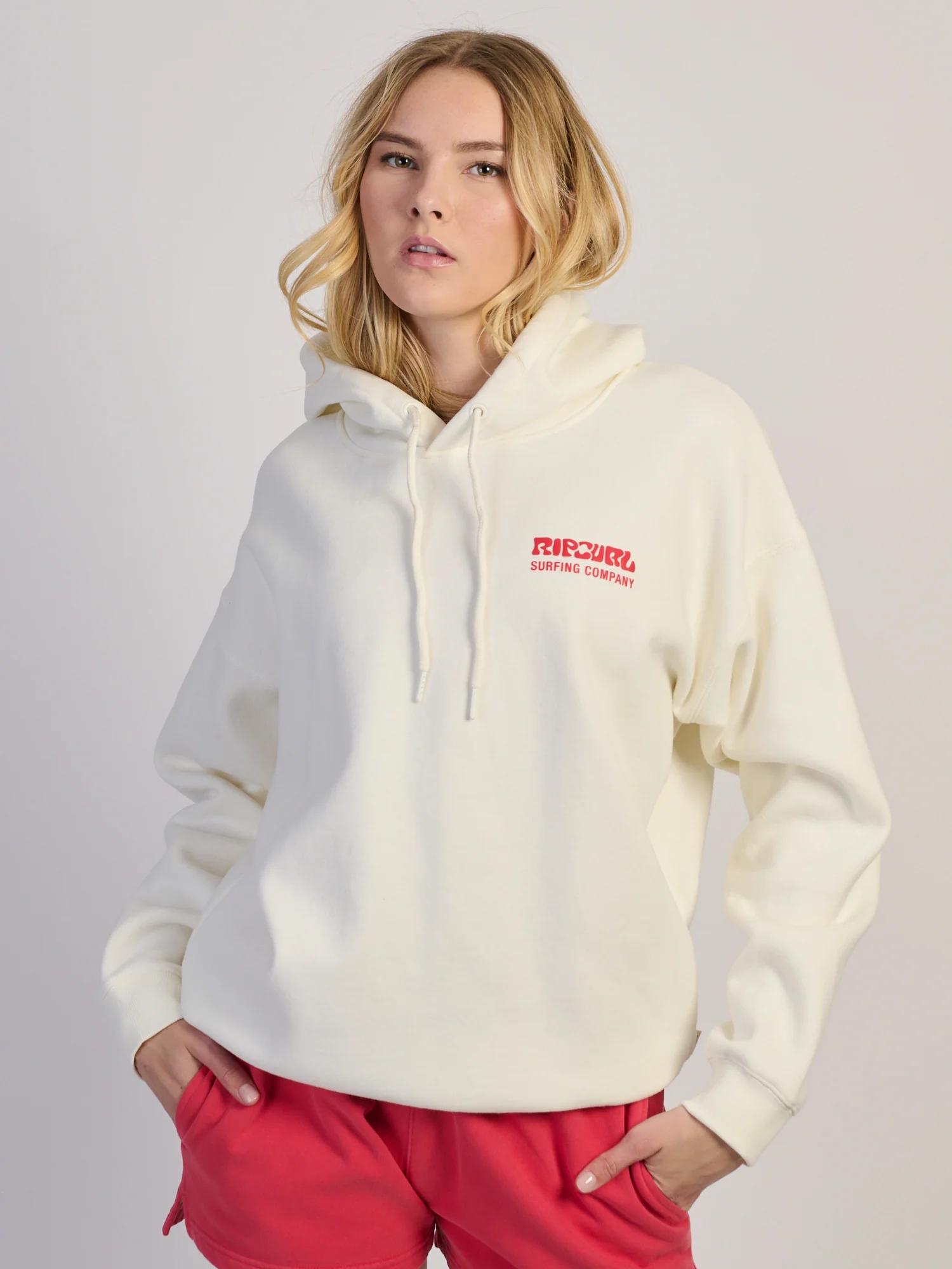 RIP CURL SURF PUFF HERITAGE HOODIE - CAYENNE - Image 3