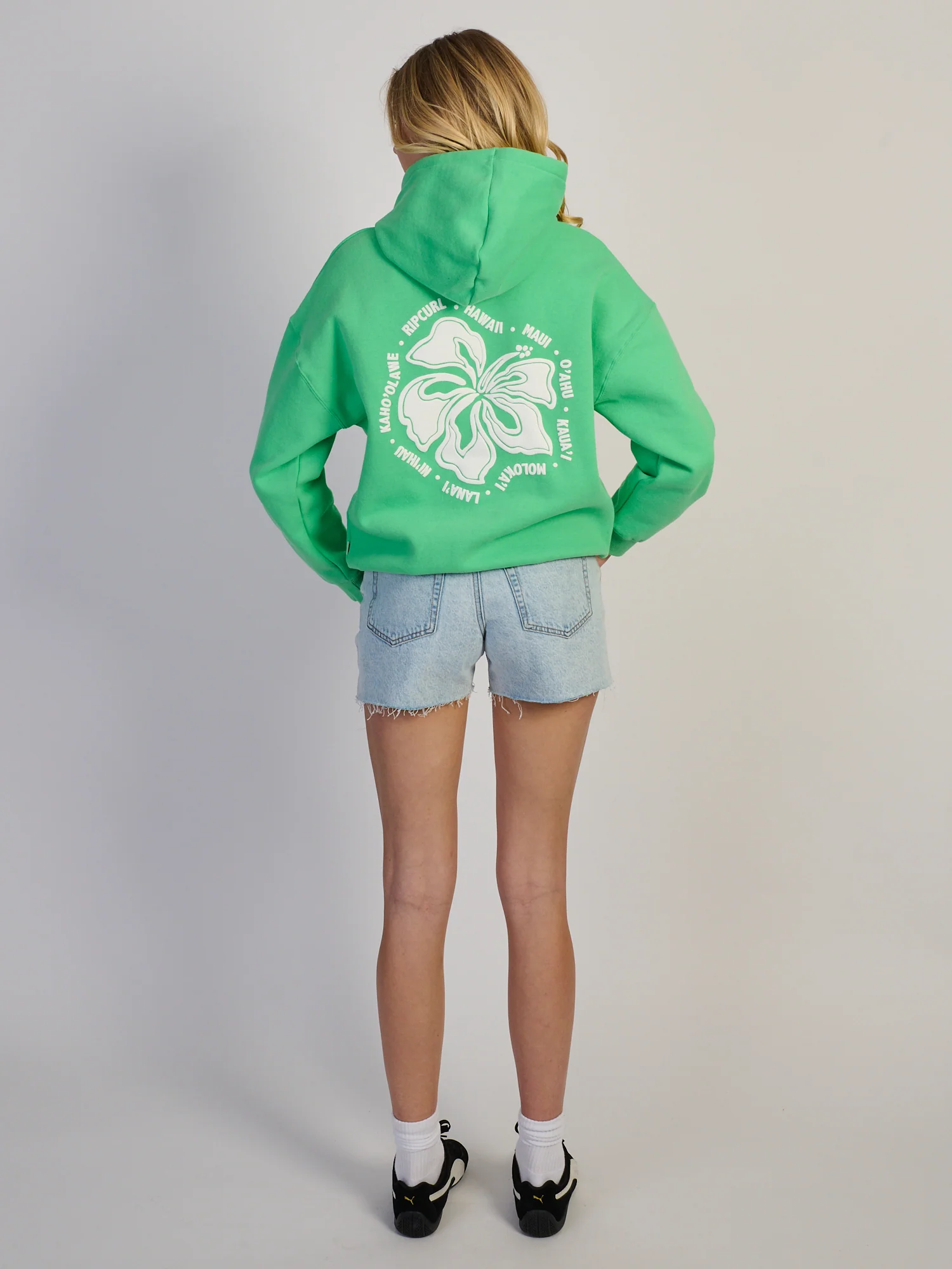 RIP CURL SURF PUFF HERITAGE HOODIE - GREEN - Image 2