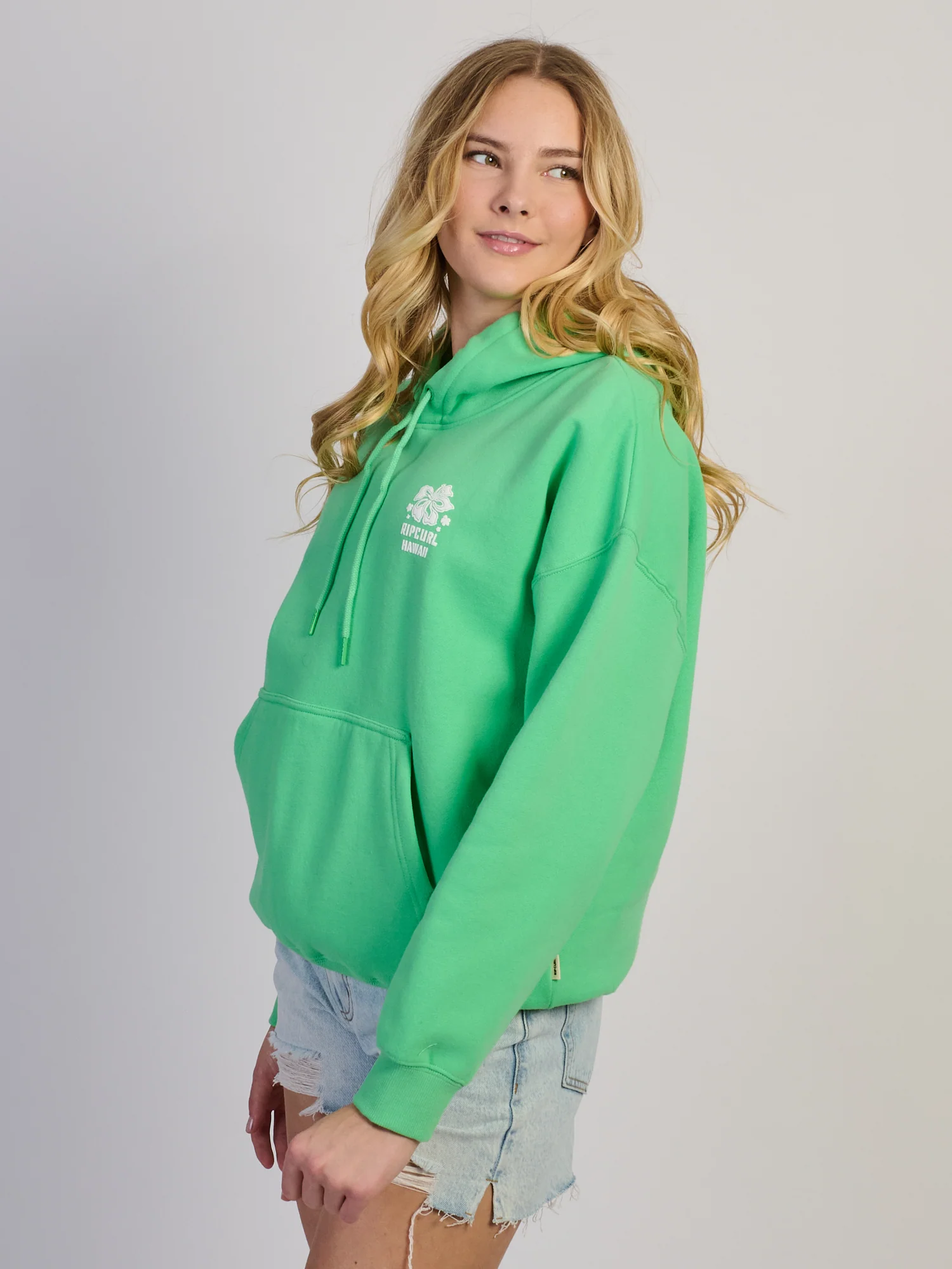 RIP CURL SURF PUFF HERITAGE HOODIE - GREEN - Image 5