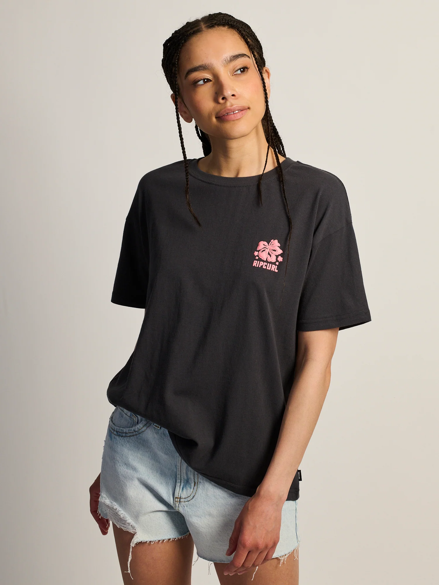 RIP CURL SURF PUFF PARTY PK RELAXED TEE - BLACK - Image 3