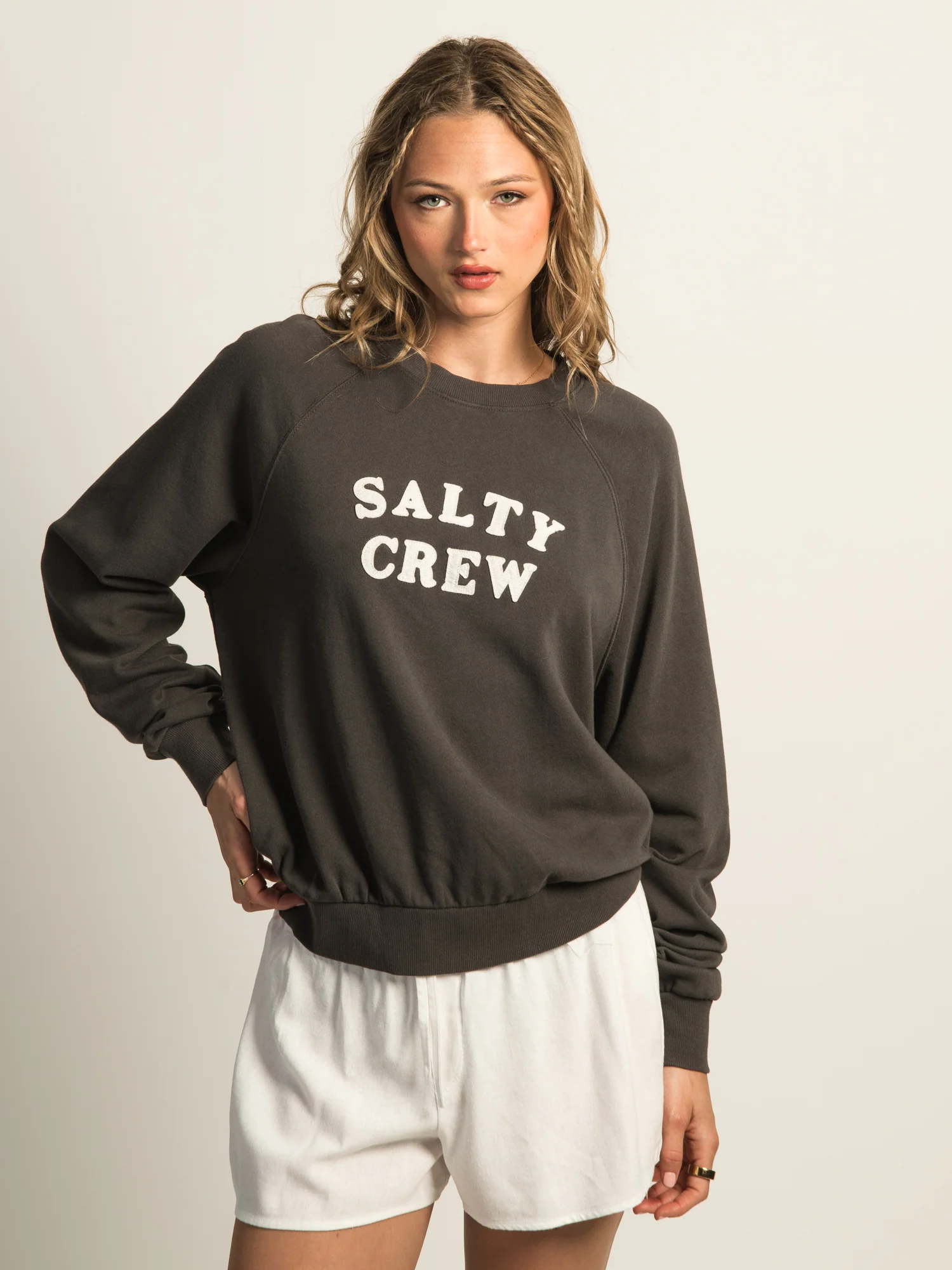 SALTY CREW FIRST MATE APPLIQUE CREWNECK - Image 2