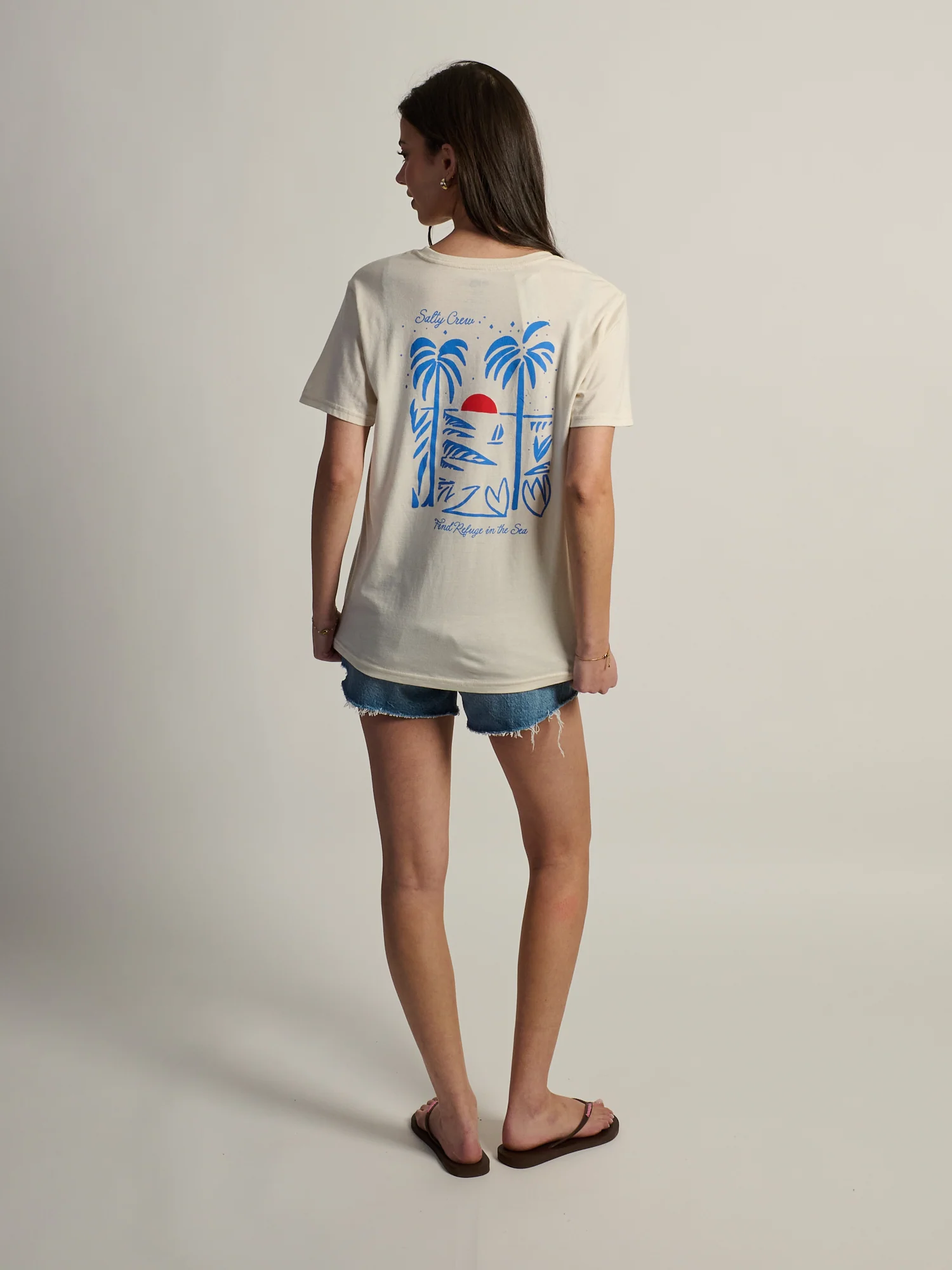 SALTY CREW GEO PALM BOYFRIEND TEE - Image 2