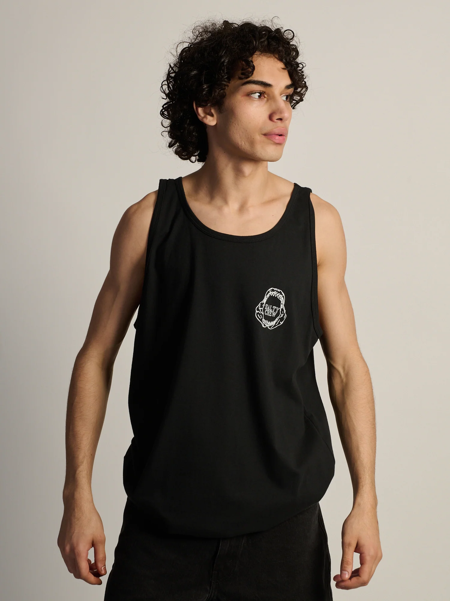 SALTY CREW GREAT WHITE TANK - BLACK - Image 3