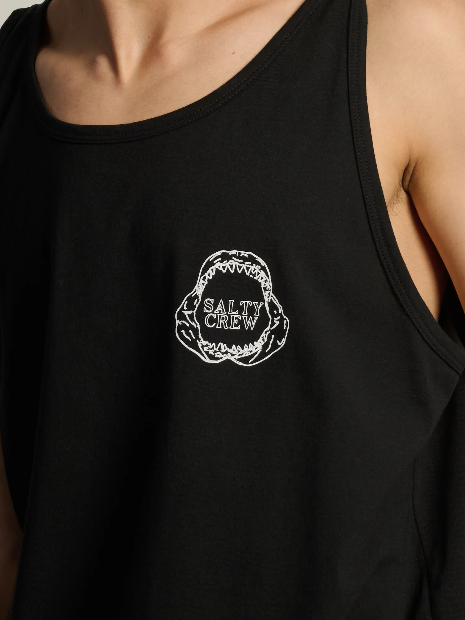 SALTY CREW GREAT WHITE TANK - BLACK - Image 4
