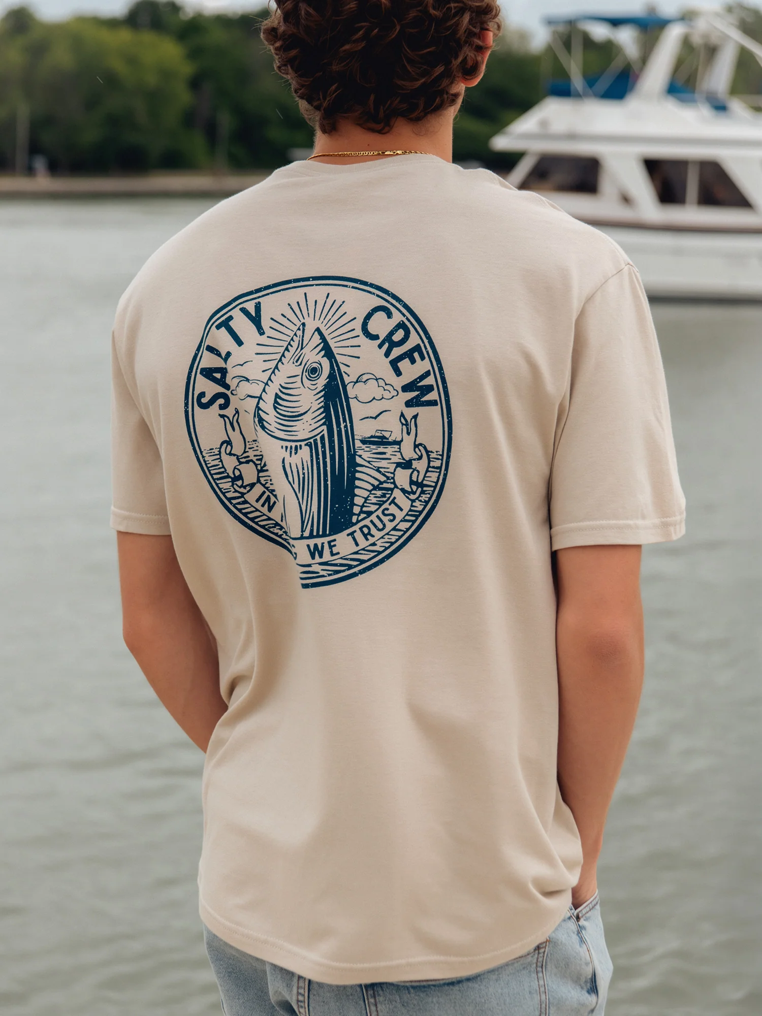 SALTY CREW IN FISHING WE TRUST T-SHIRT