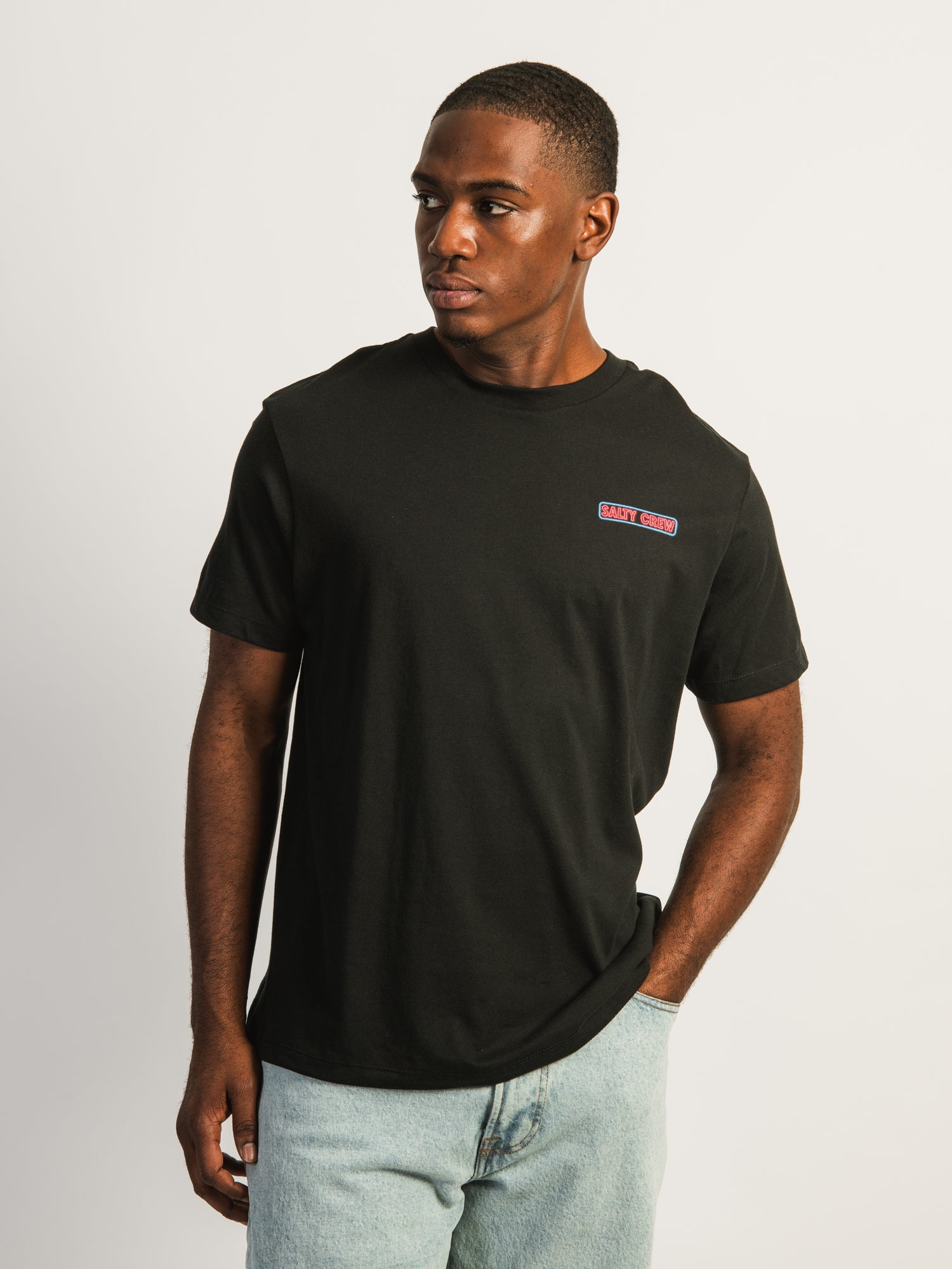 SALTY CREW NEON SIGN T-SHIRT - Image 2