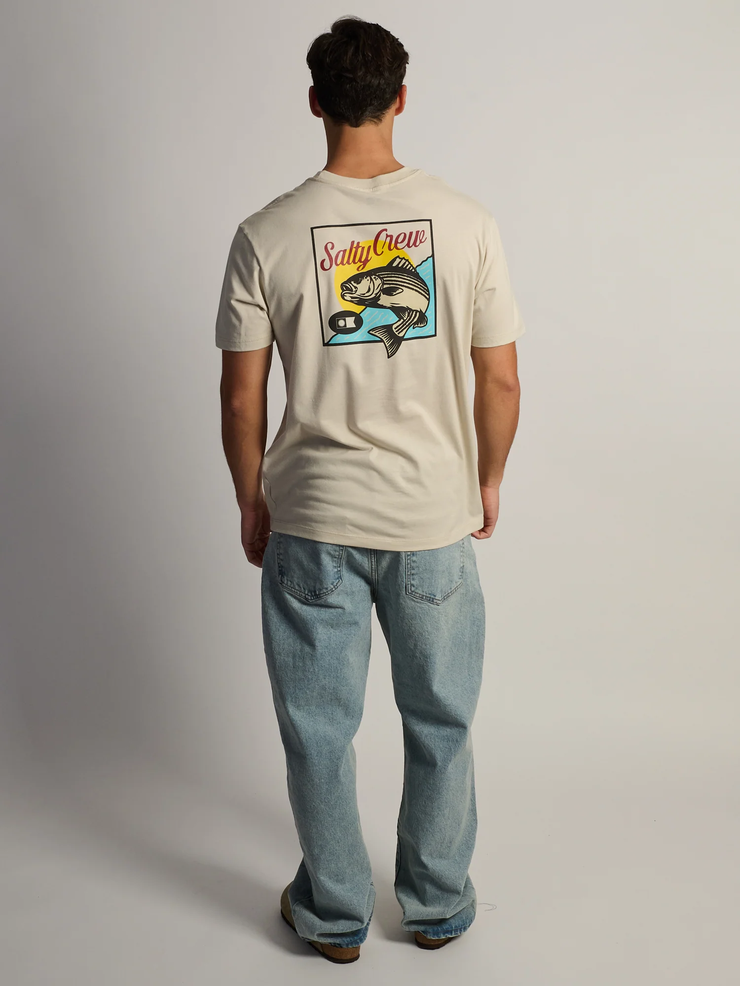 SALTY CREW STRIPED T-SHIRT - Image 2