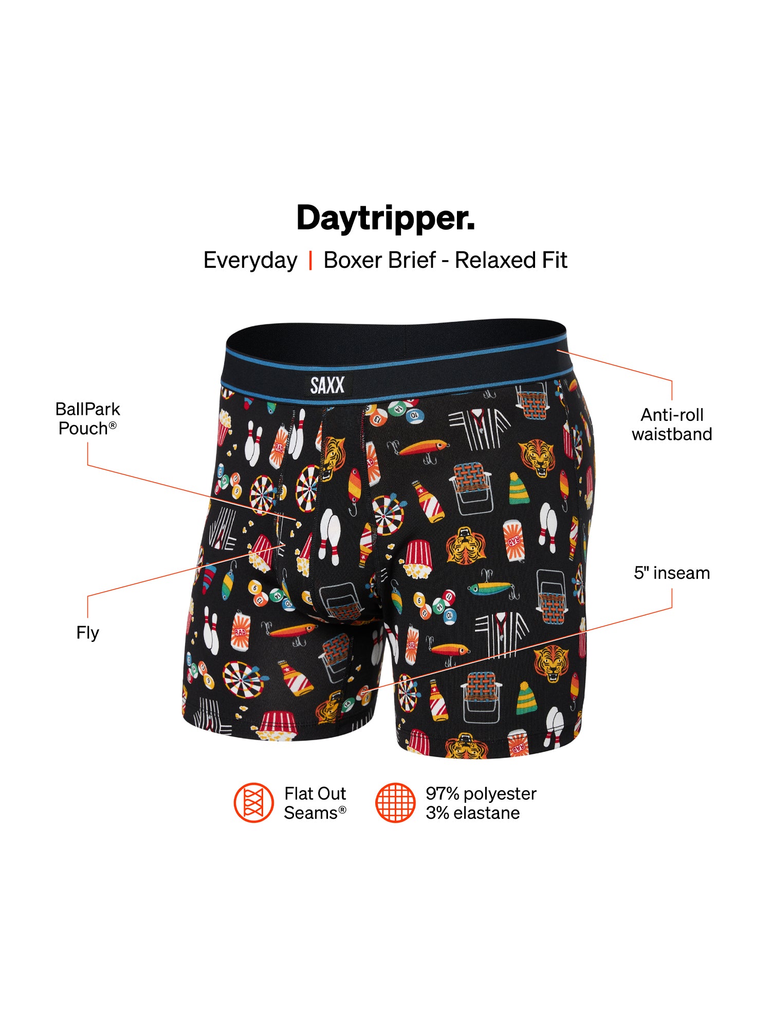 SAXX DAYTRIPPER BOXER BRIEF - TYPE OF STRIPE - Image 5