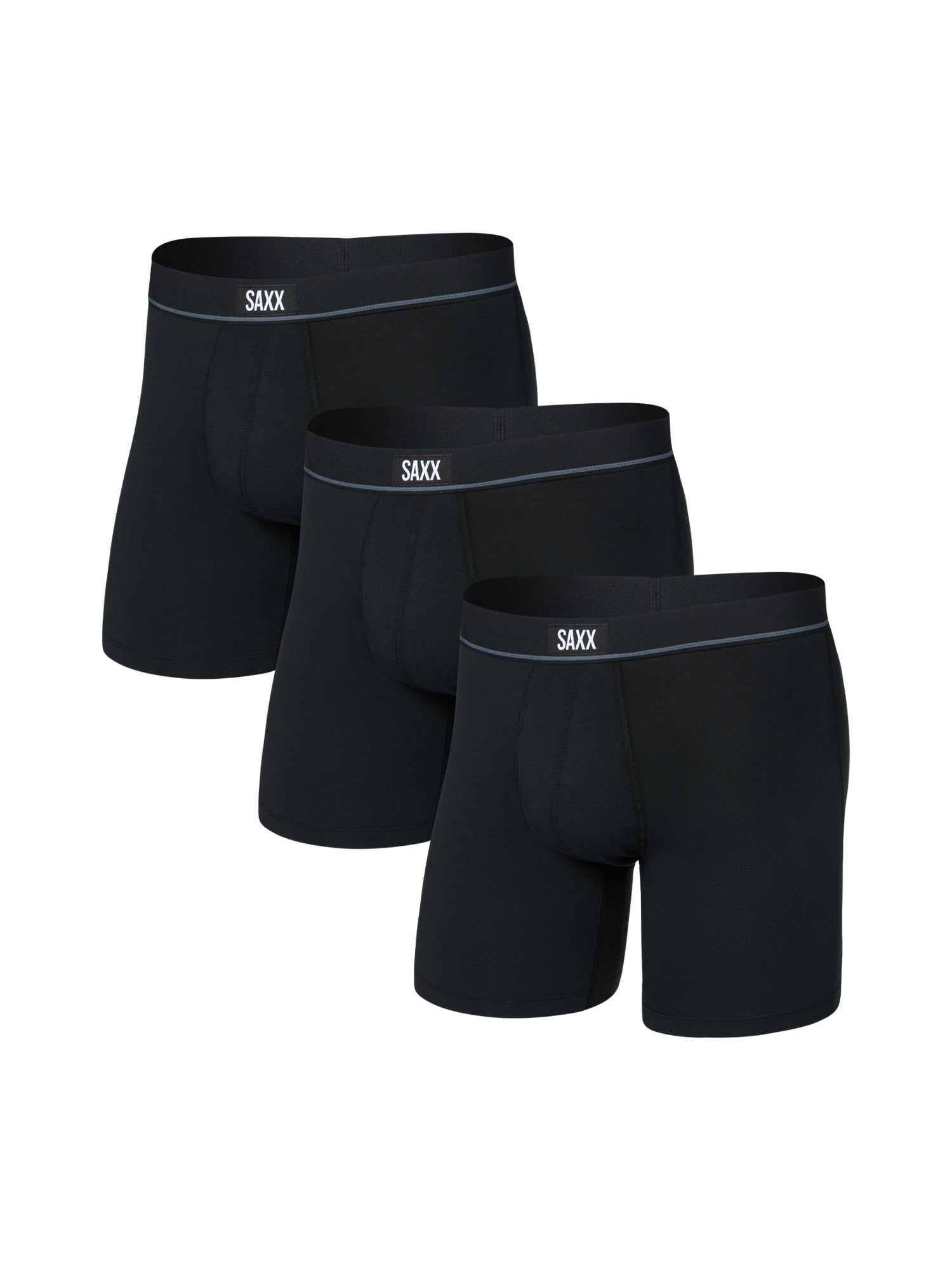 SAXX ESSENTIAL 3PK COTTON - BLACK
