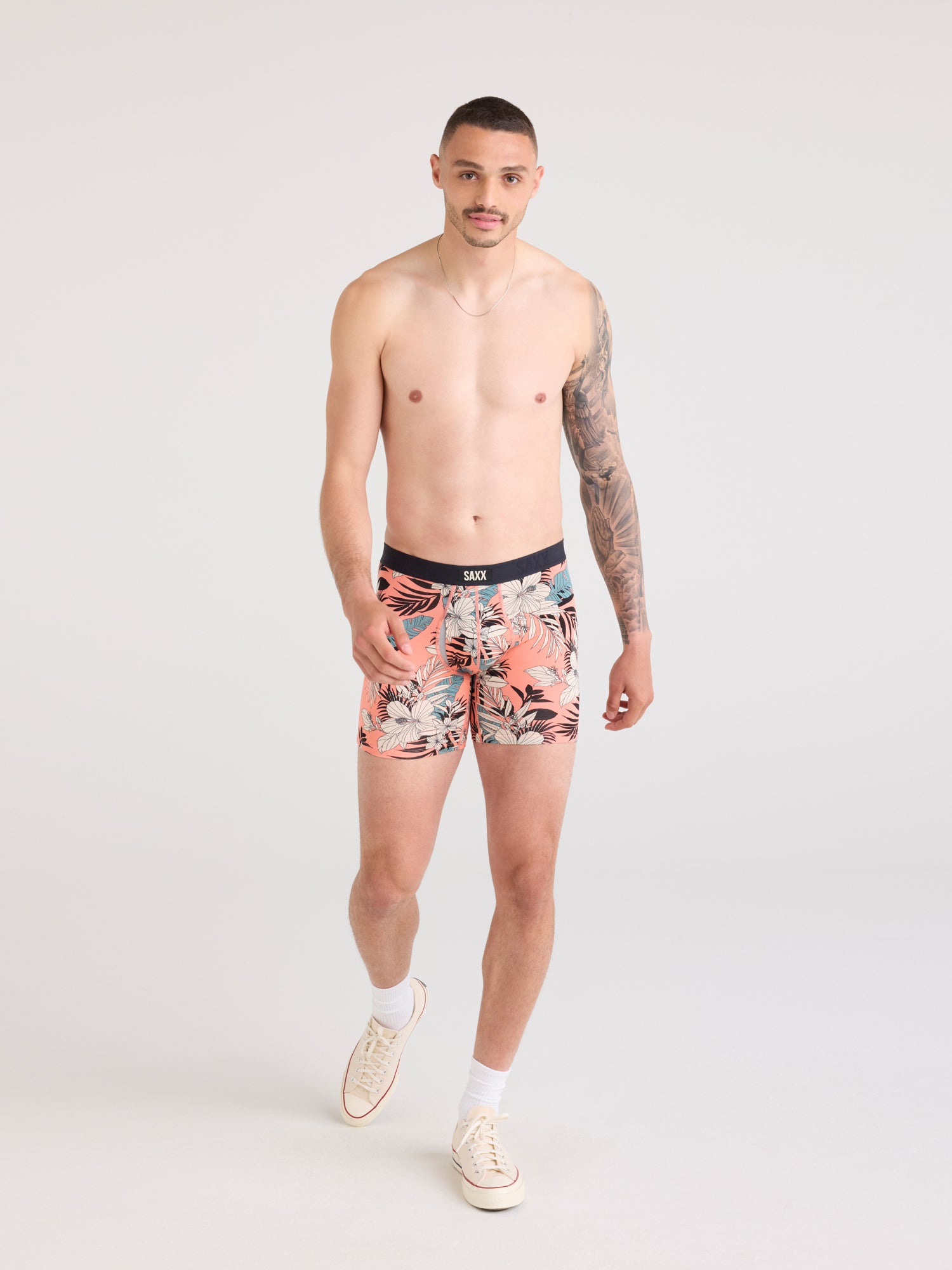 SAXX VIBE EXTRA BOXER BRIEF - HIBISCUS JNGLE - Image 3