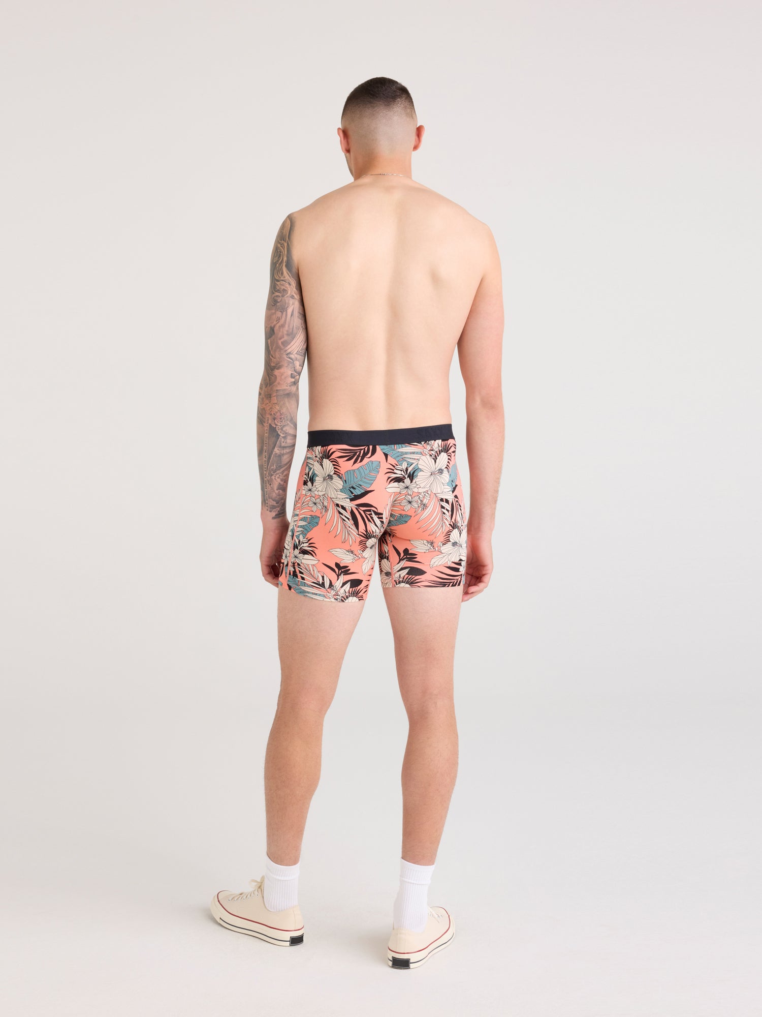 SAXX VIBE EXTRA BOXER BRIEF - HIBISCUS JNGLE - Image 4
