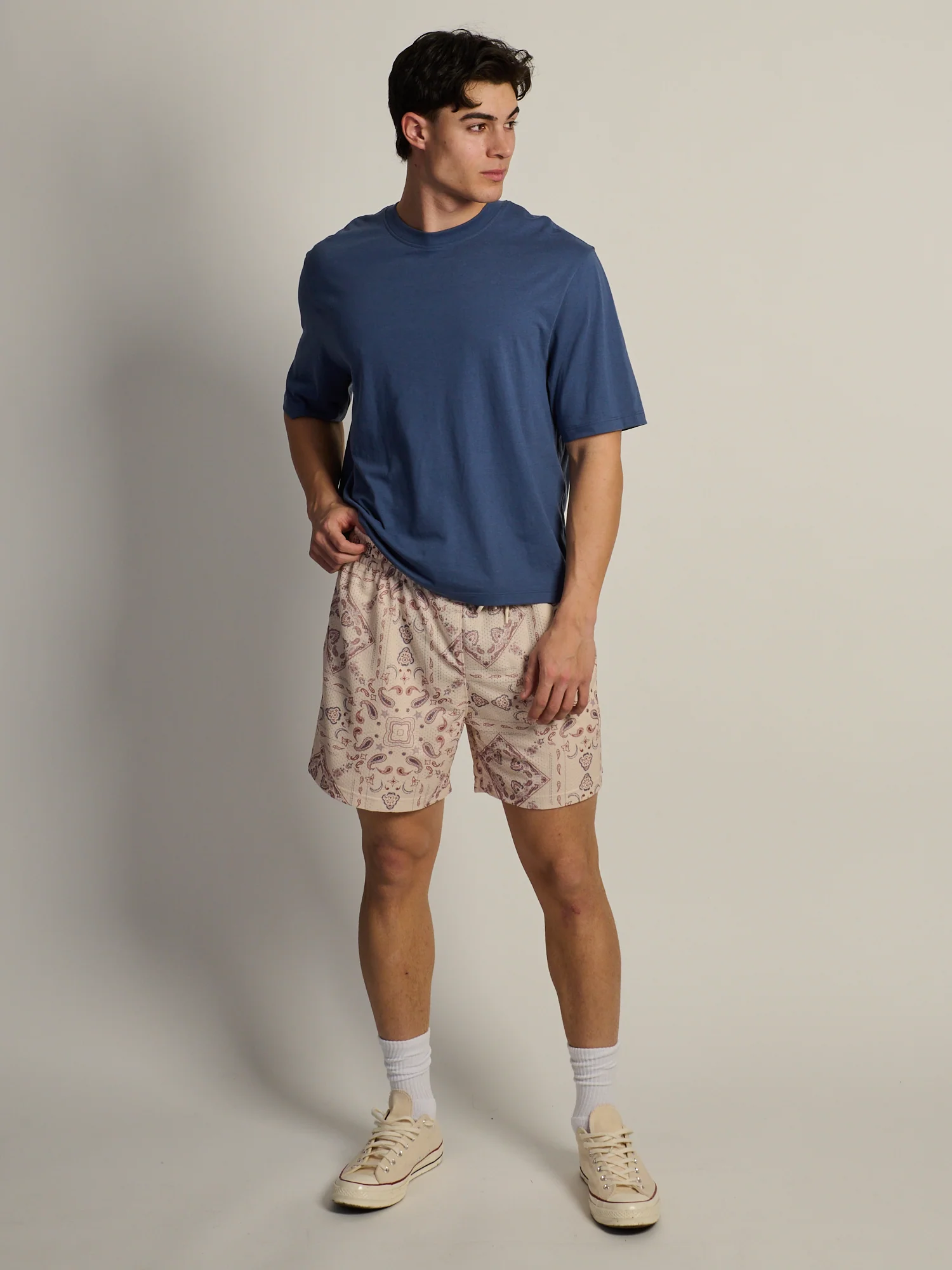 SHORT CUT TEE - VINTAGE BLUE - Image 2