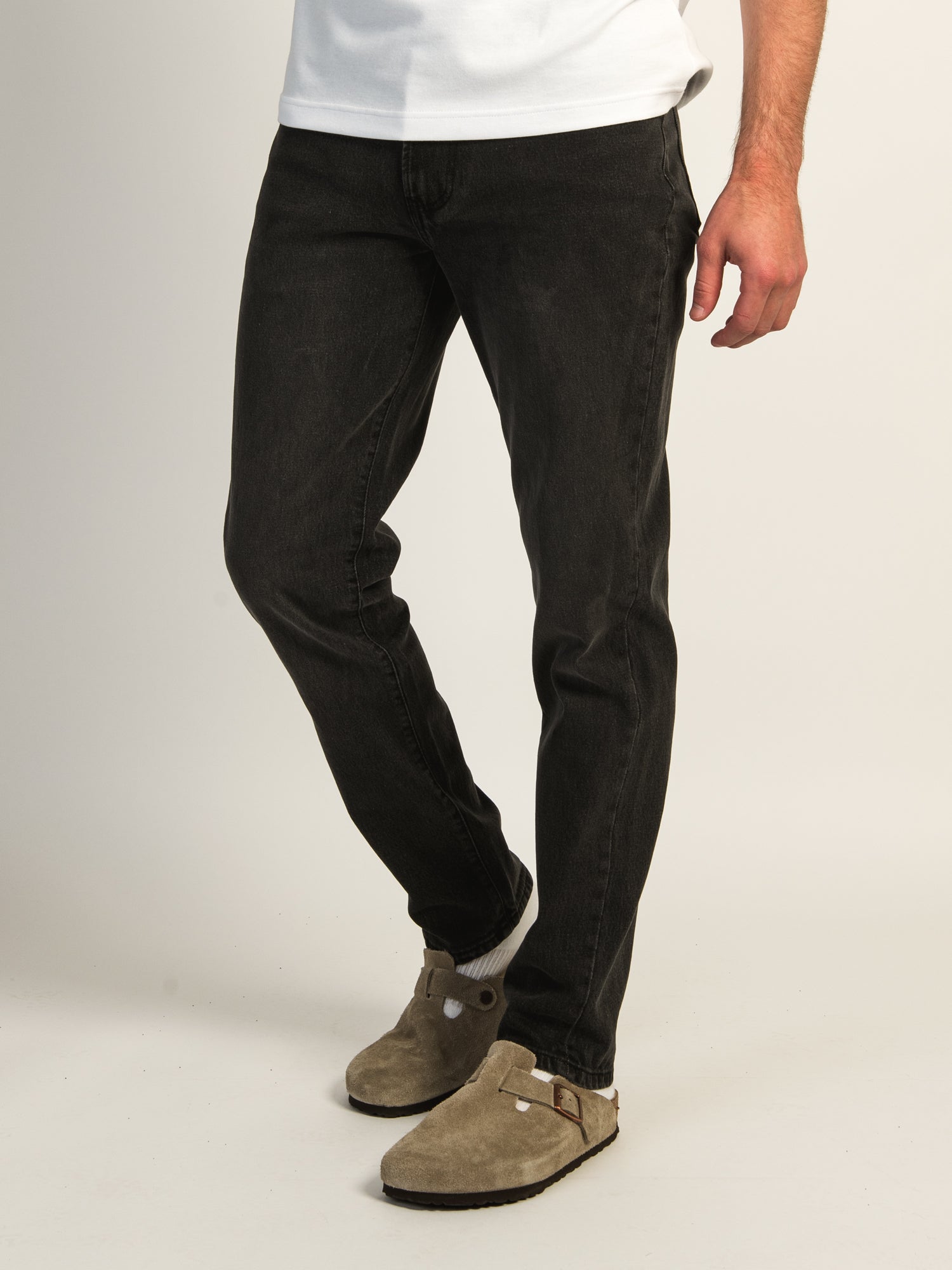 TAINTED ATHLETIC FIT DENIM - BLACK WASH - Image 3