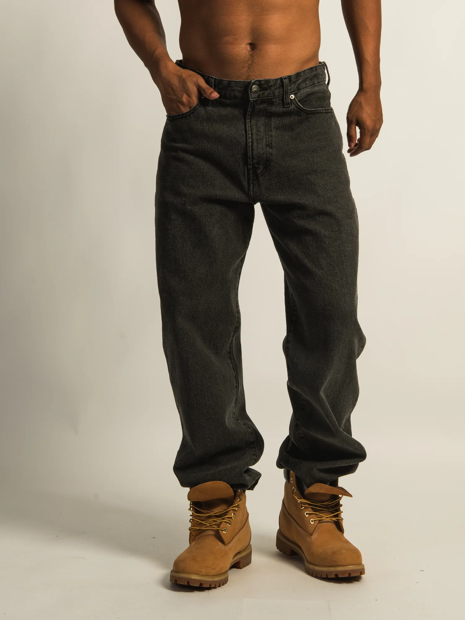TAINTED BAGGY FIT DENIM - VINTAGE BLACK WASH - Image 2