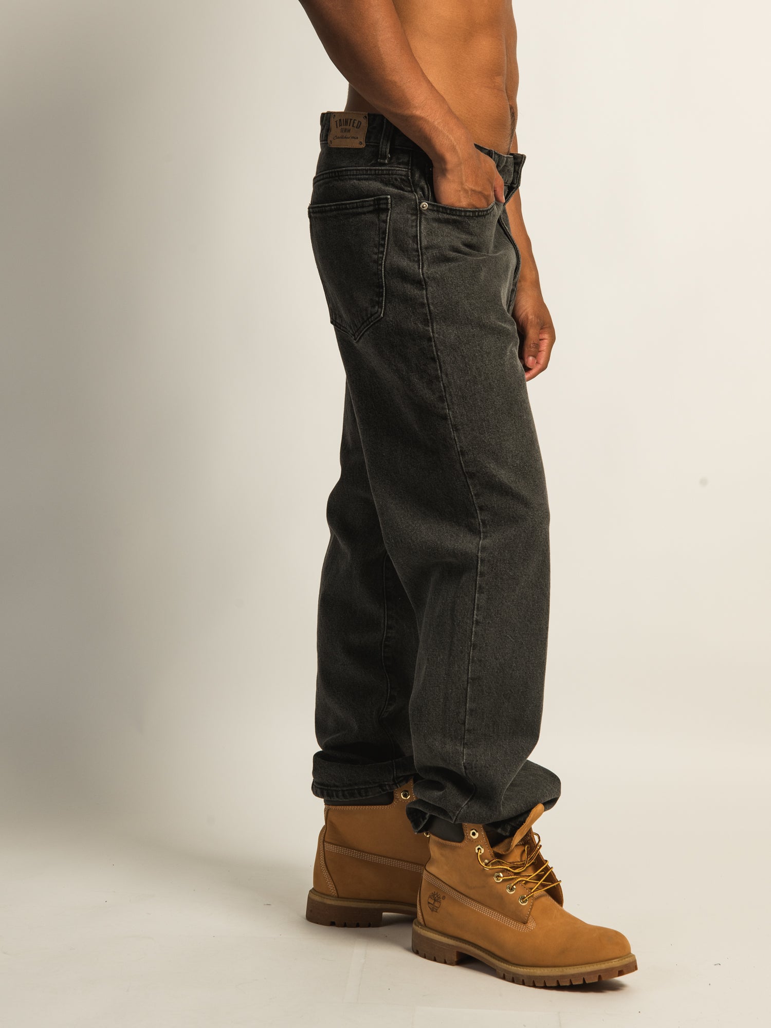 TAINTED BAGGY FIT DENIM - VINTAGE BLACK WASH - Image 4