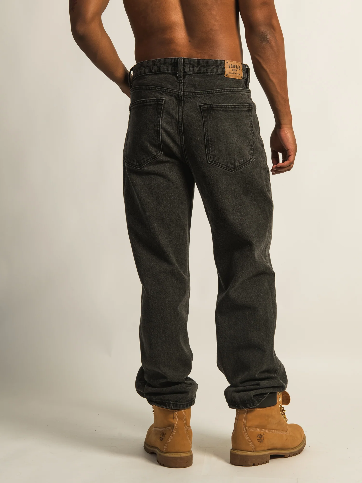 TAINTED BAGGY FIT DENIM - VINTAGE BLACK WASH - Image 5
