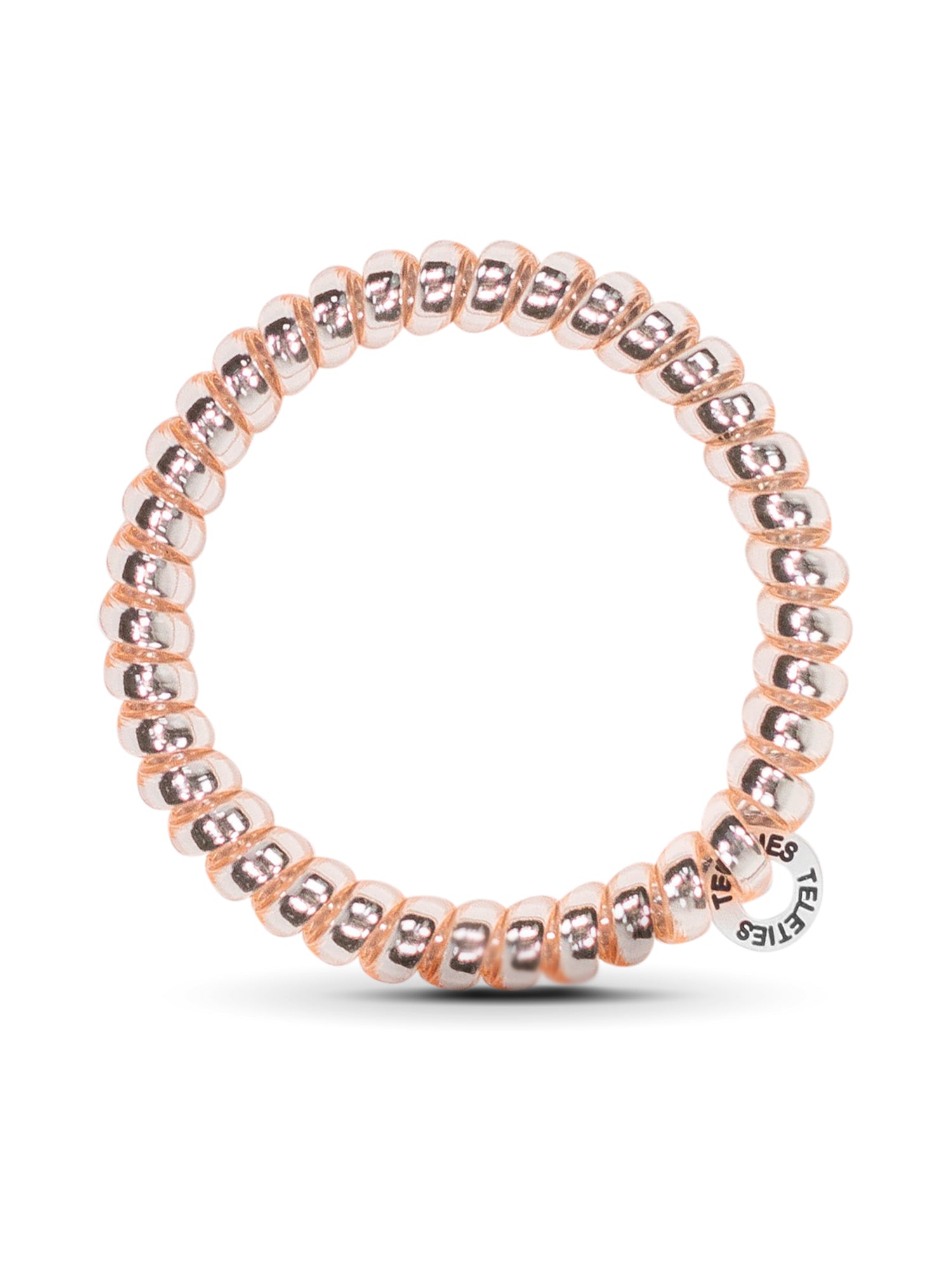 TELETIES HAIR TIE SMALL - METALLIC PINK - Image 2