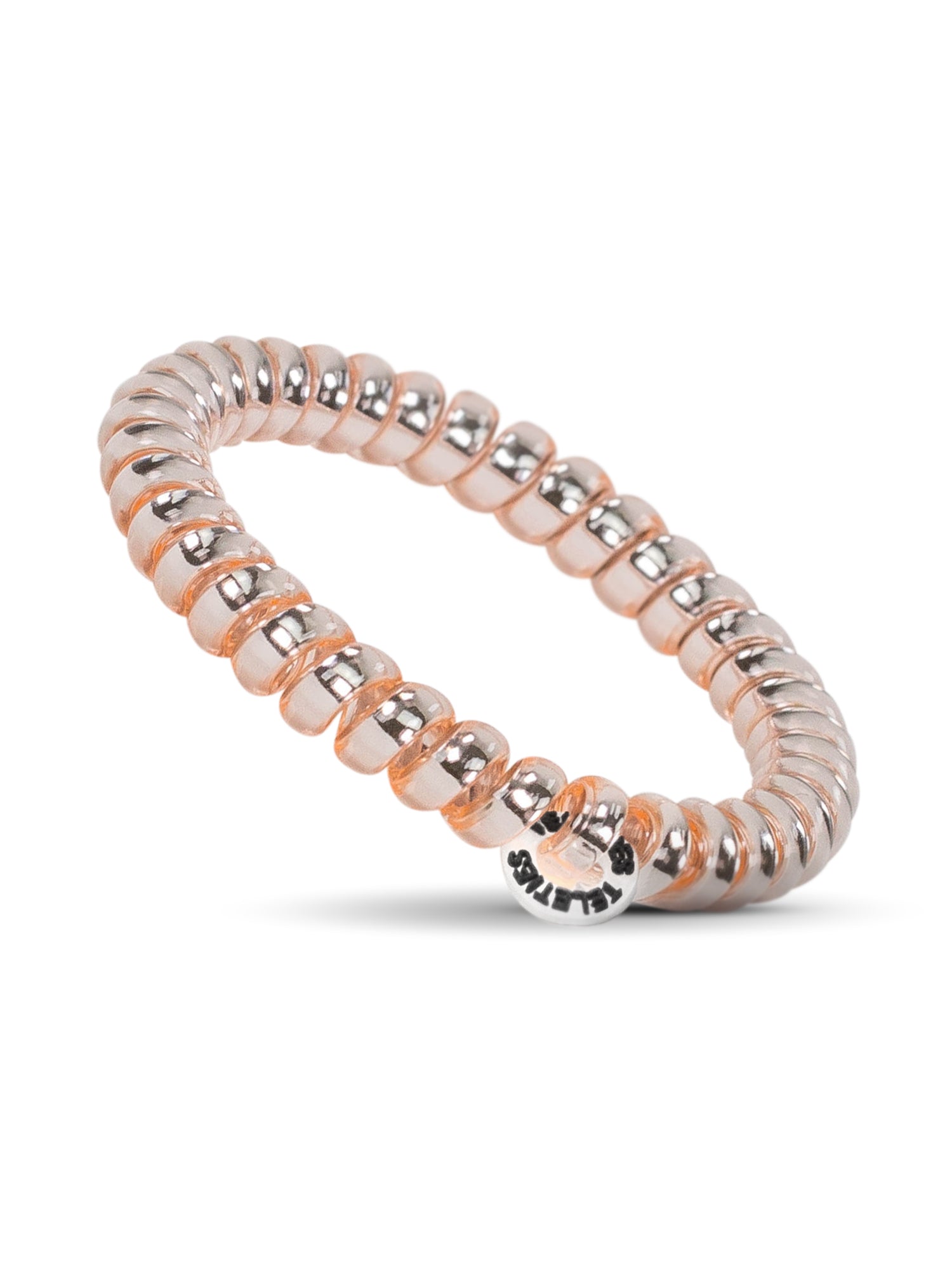 TELETIES HAIR TIE SMALL - METALLIC PINK - Image 3