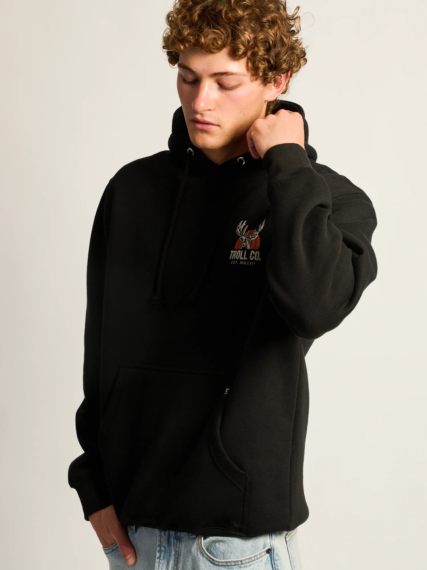 TROLL CO. BUCK OFF PULLOVER HOODIE - Image 4