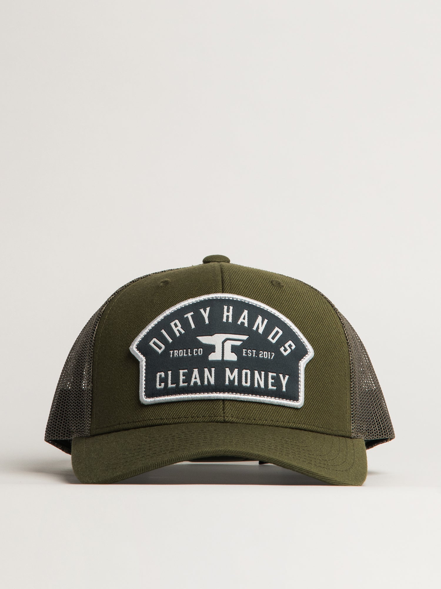 TROLL CO. DHCM PATCH CURVED BRIM TRUCKER HAT - Image 2