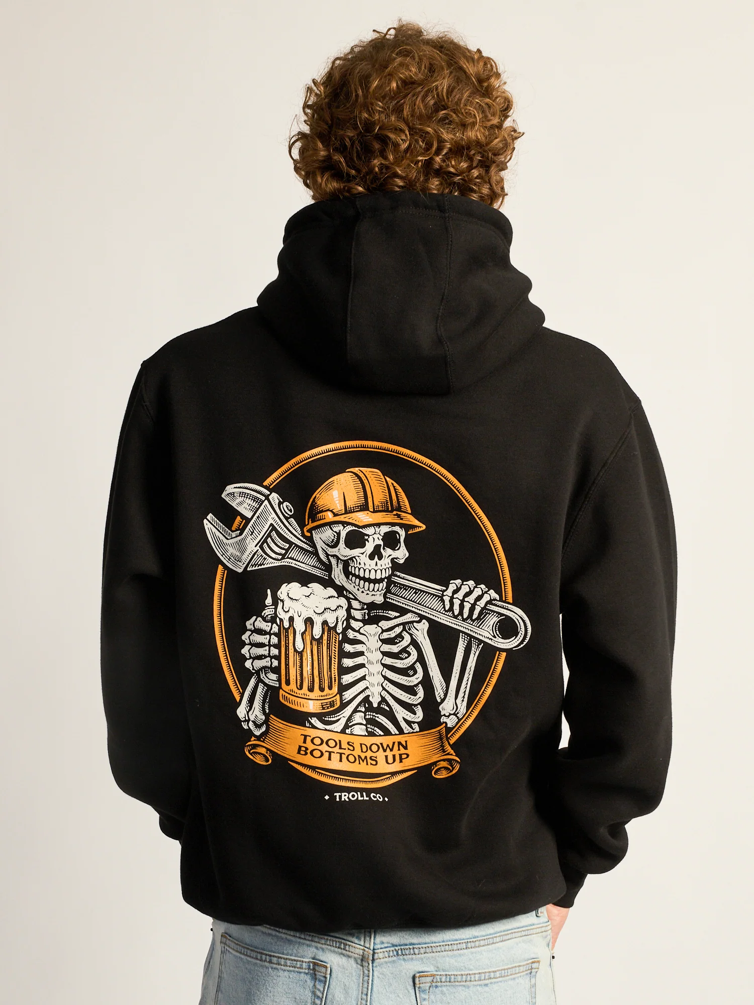 TROLL CO. TOOLS DOWN CHEERS PULLOVER HOODIE