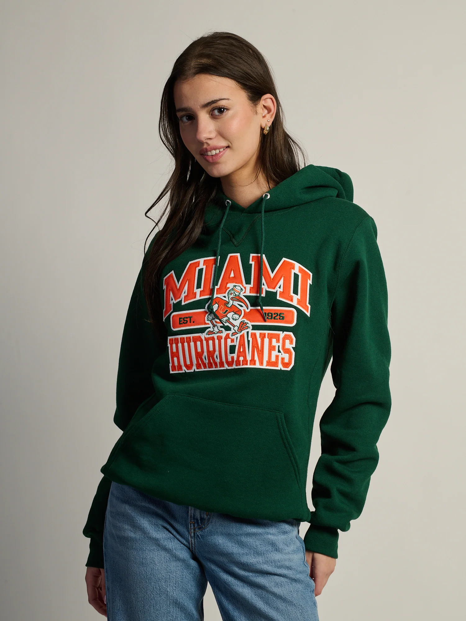 NCAA MIAMI HURRICANES PULLOVER HOODIE - FOREST - Image 7